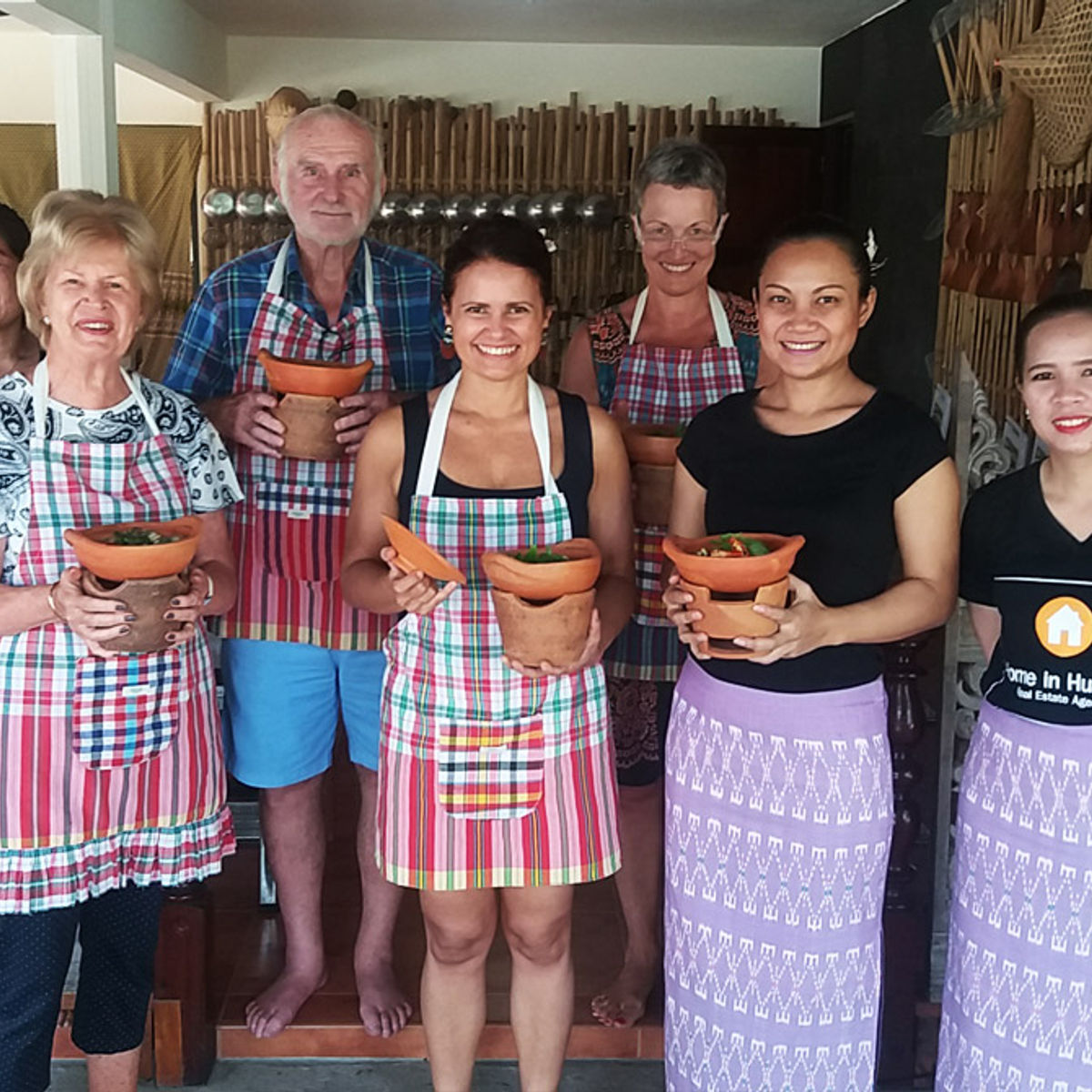 Thailändischer Kochkurs mit Bambus