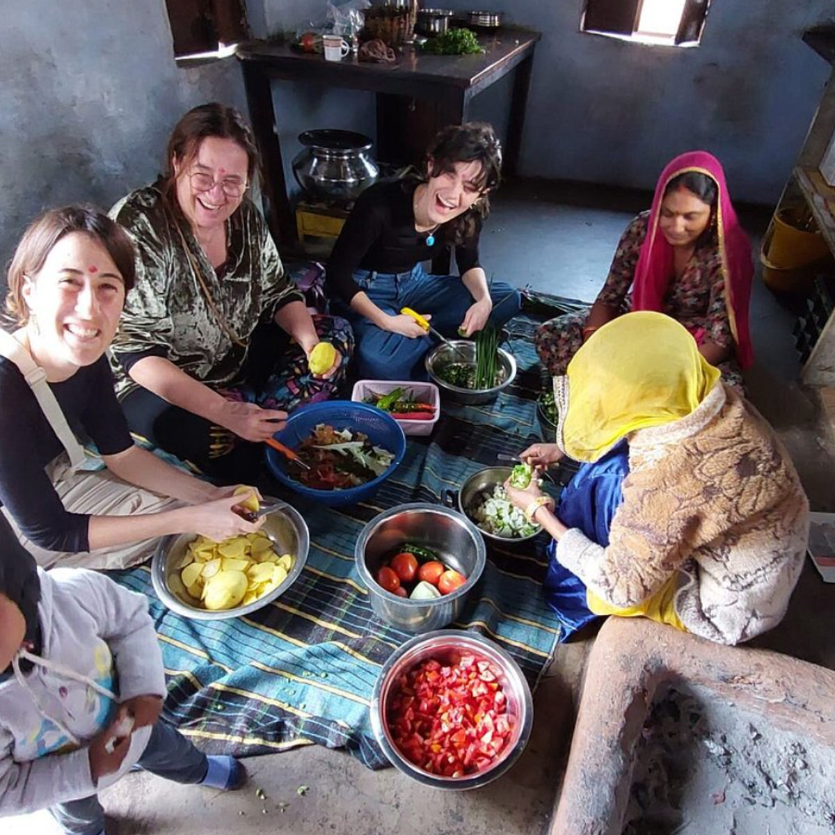 Authentic Rajasthani Home Cooking Experience in Salawas Village
