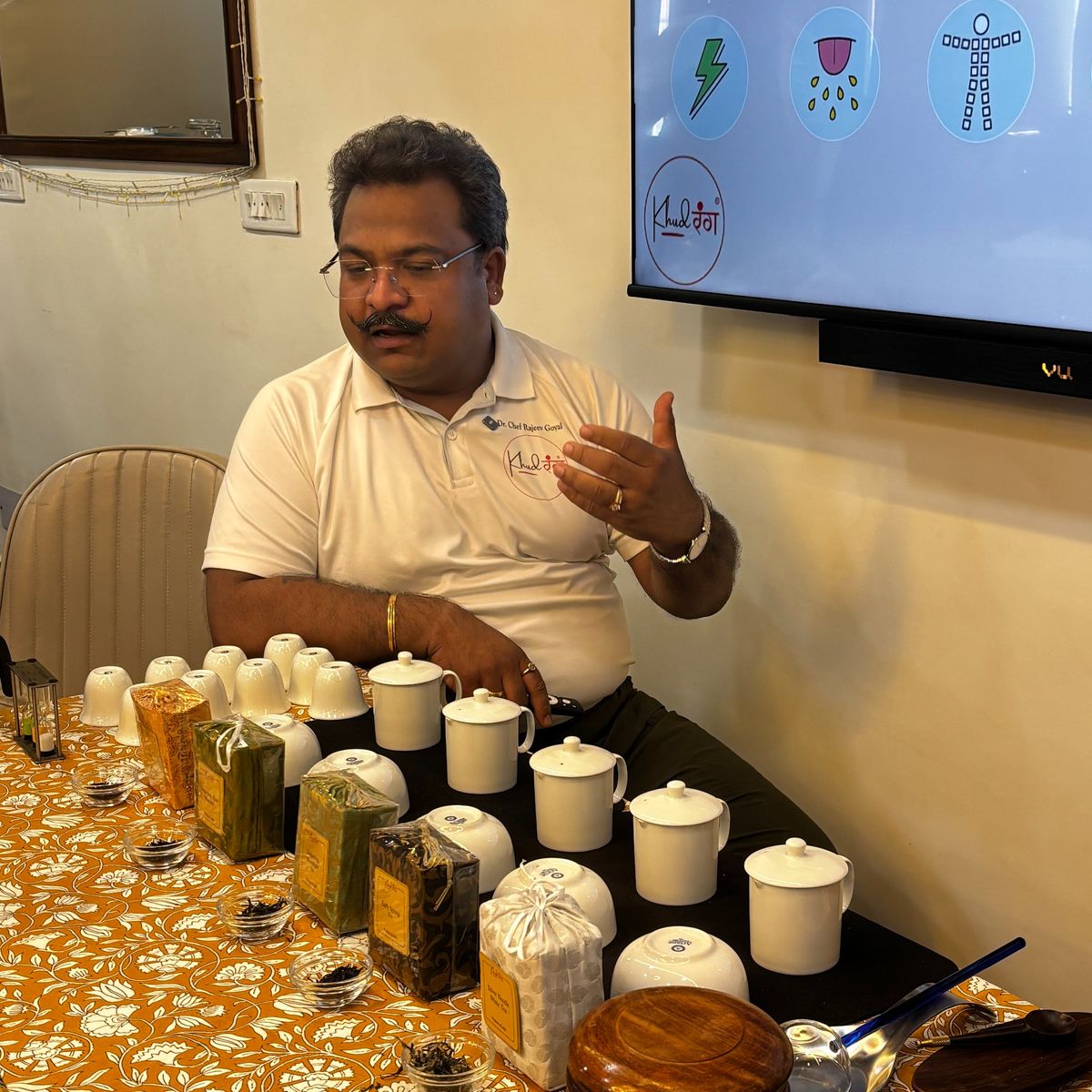 Expérience de dégustation de thé, de vin et de whisky indiens