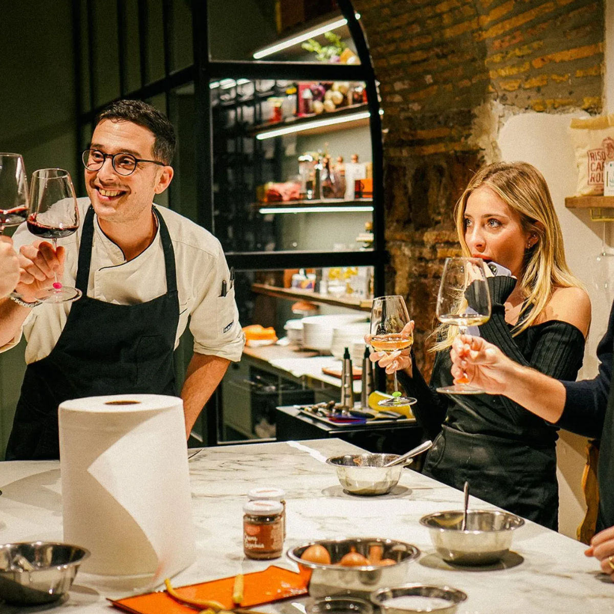 Italian Cooking Masterclass by the Colosseum: Pizza, Pasta & Tiramisu with Wine