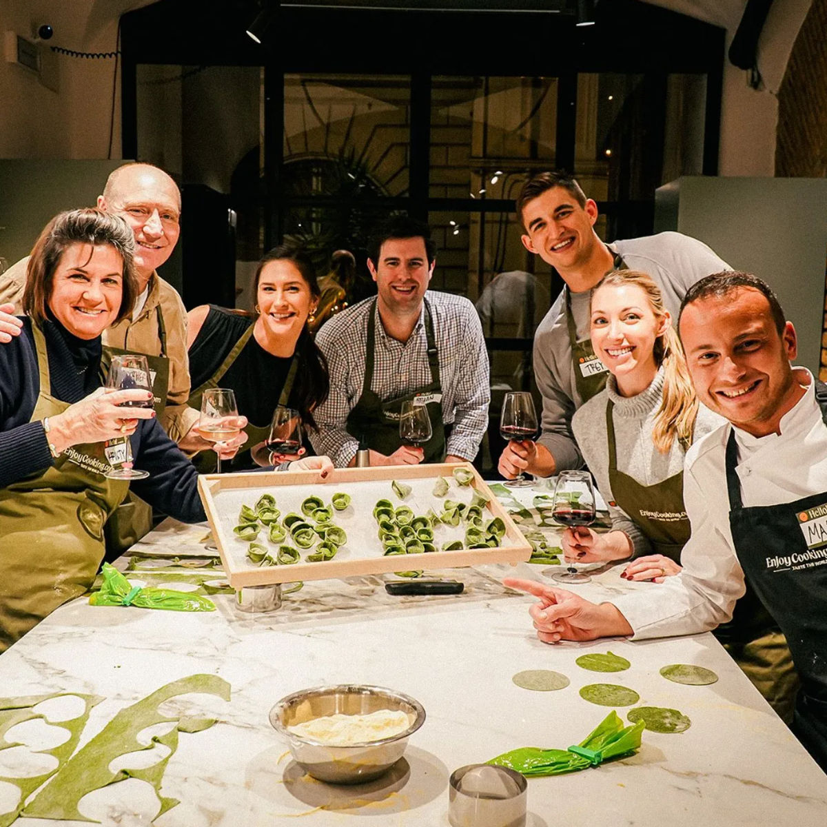 Italian Cooking Masterclass by the Colosseum: Pizza, Pasta & Tiramisu with Wine