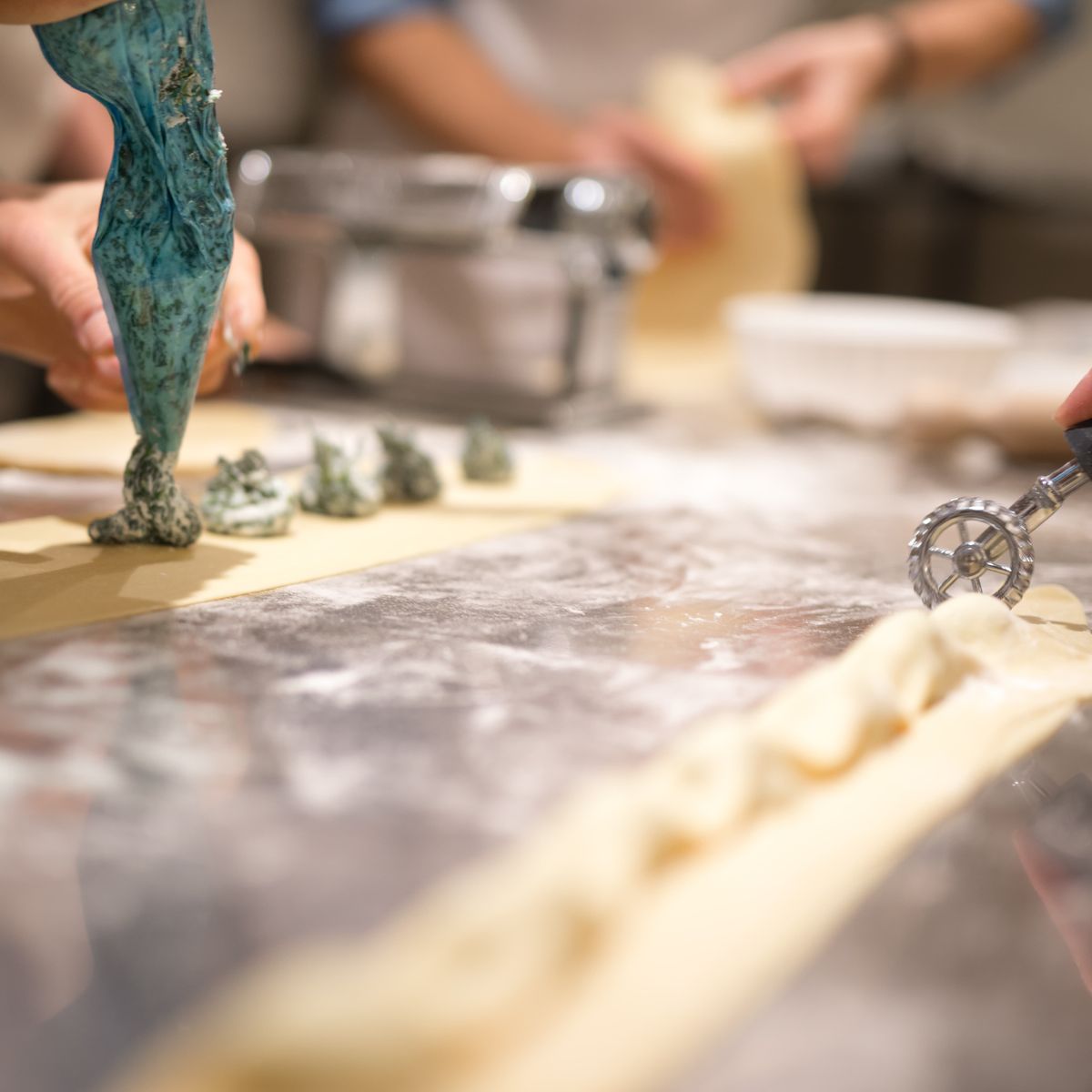 3 in 1 Fresh Pasta Class: Gnocchi, Fettuccine, Ravioli with Panna Cotta & Wine