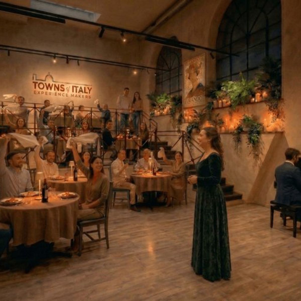 Sérénade italienne à Rome : dîner-spectacle culinaire en direct avec musique