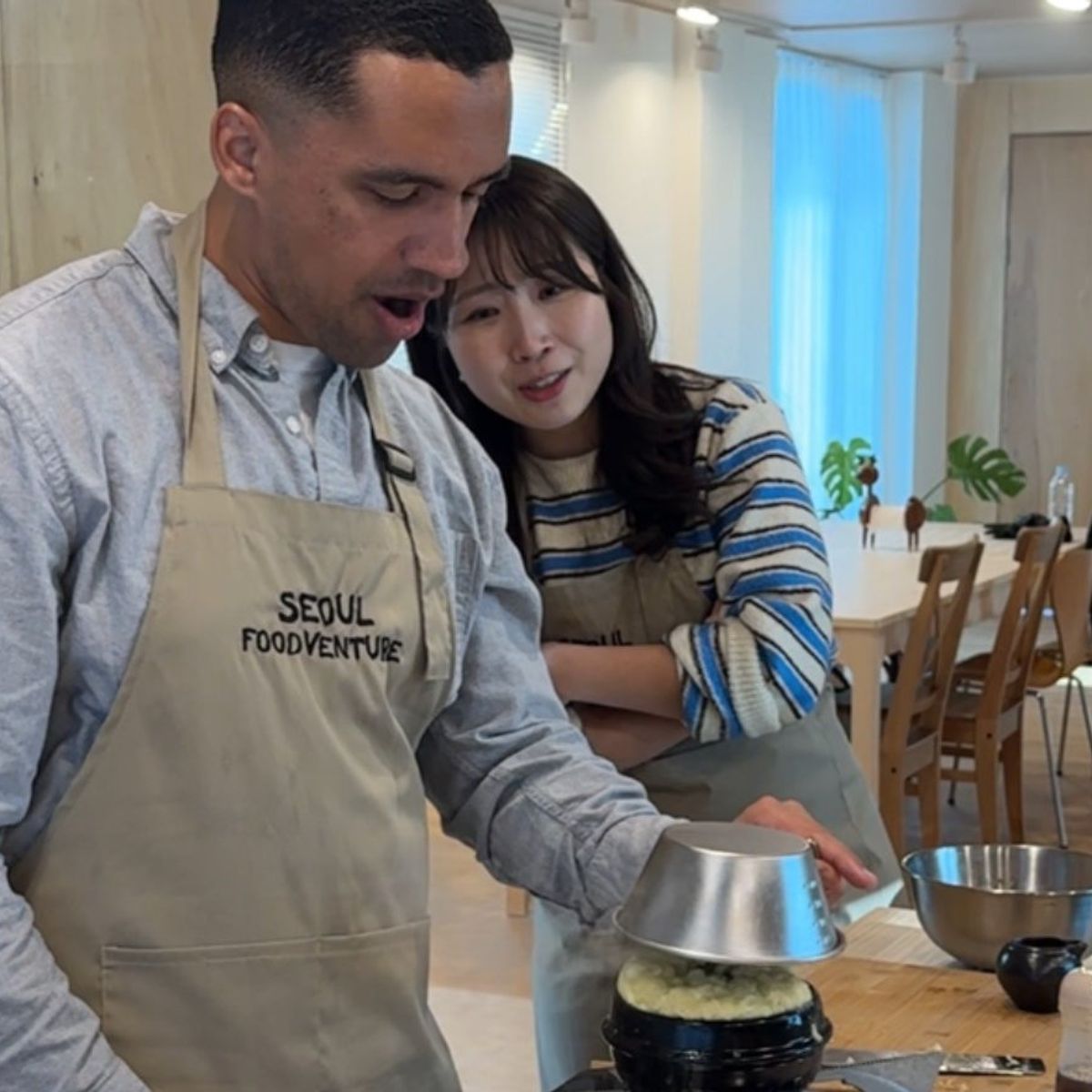 Korean Cuisine Class with Local Market Grocery Experience