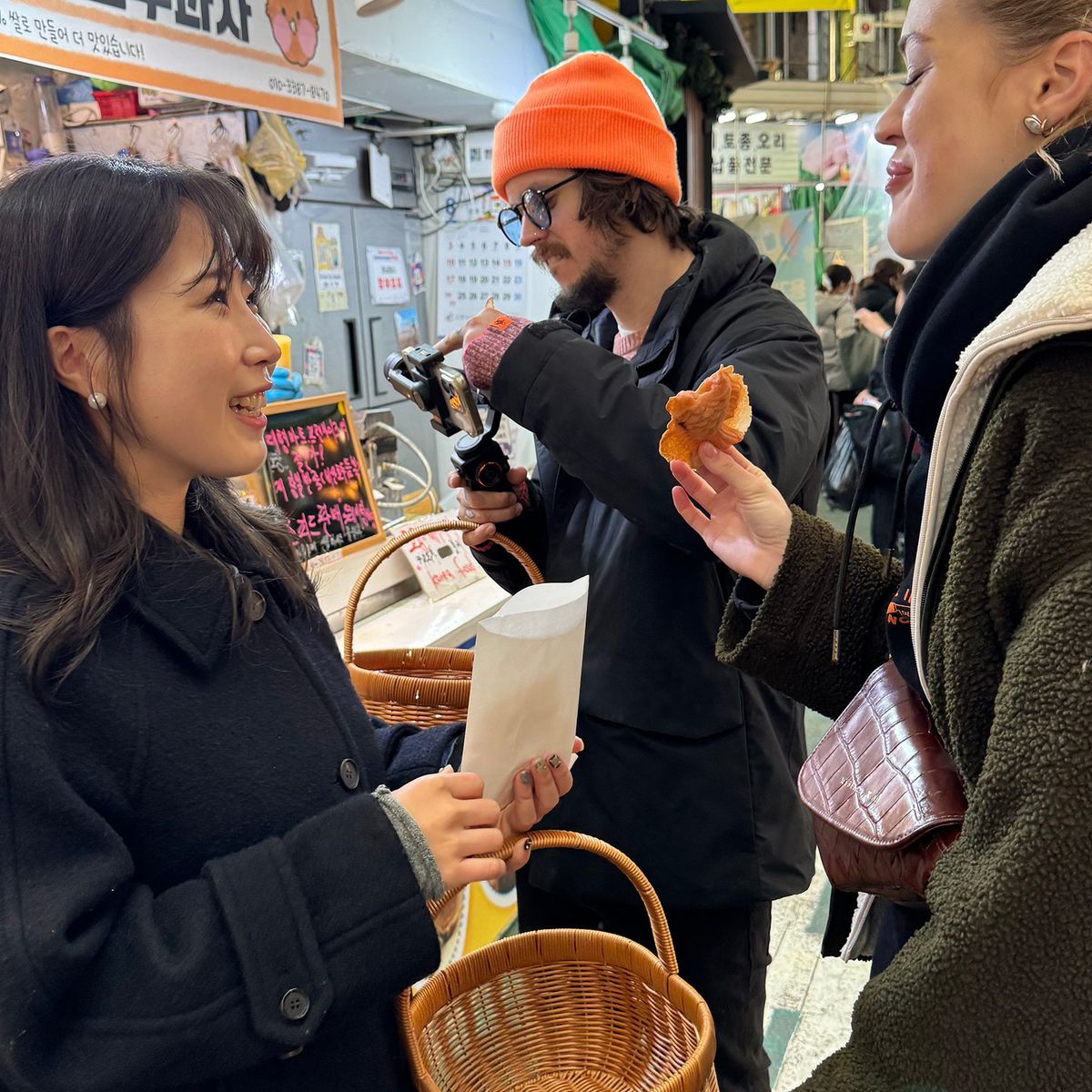Korean Cuisine Class with Local Market Grocery Experience