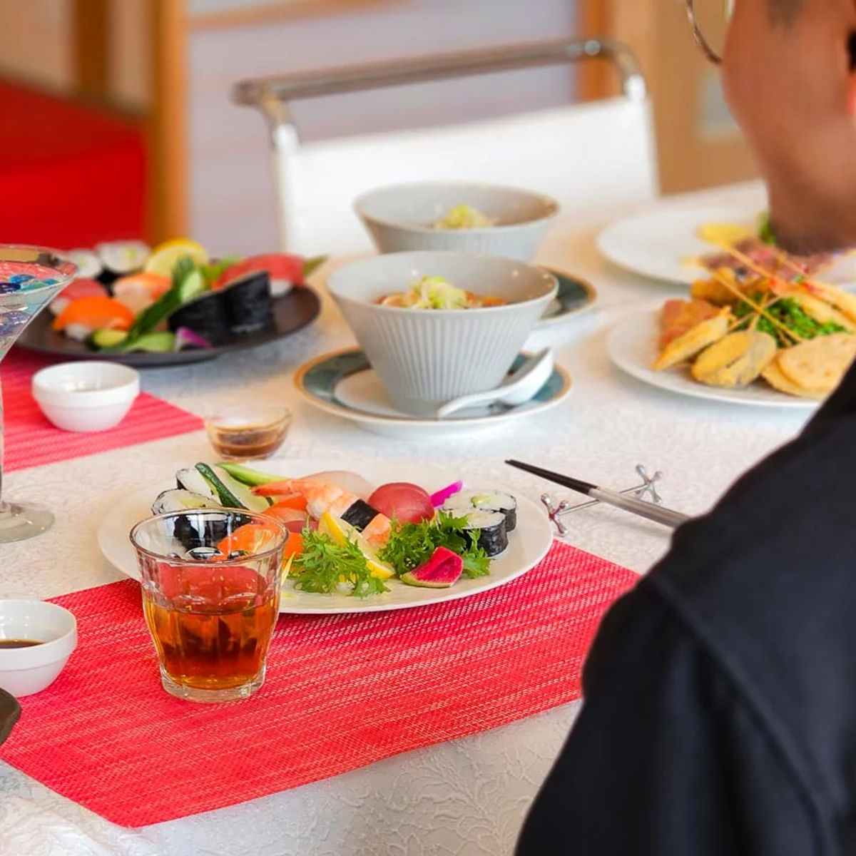 Kushikatsu & Sushi Culinary Class with Tea Ceremony in Osaka