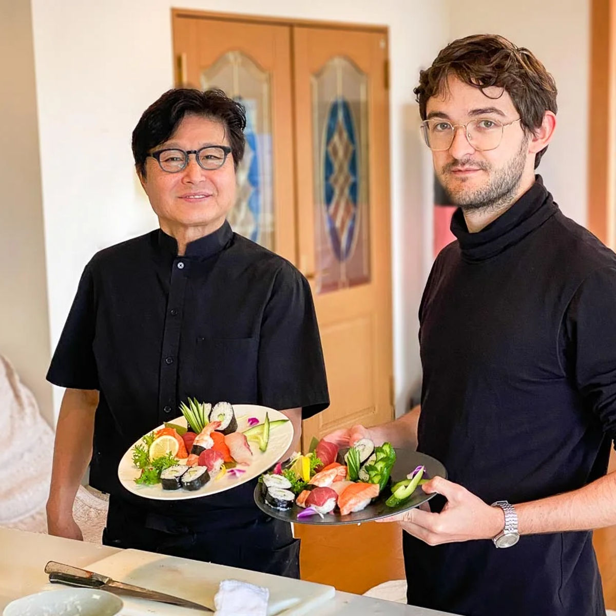 Kushikatsu & Sushi Culinary Class with Tea Ceremony in Osaka