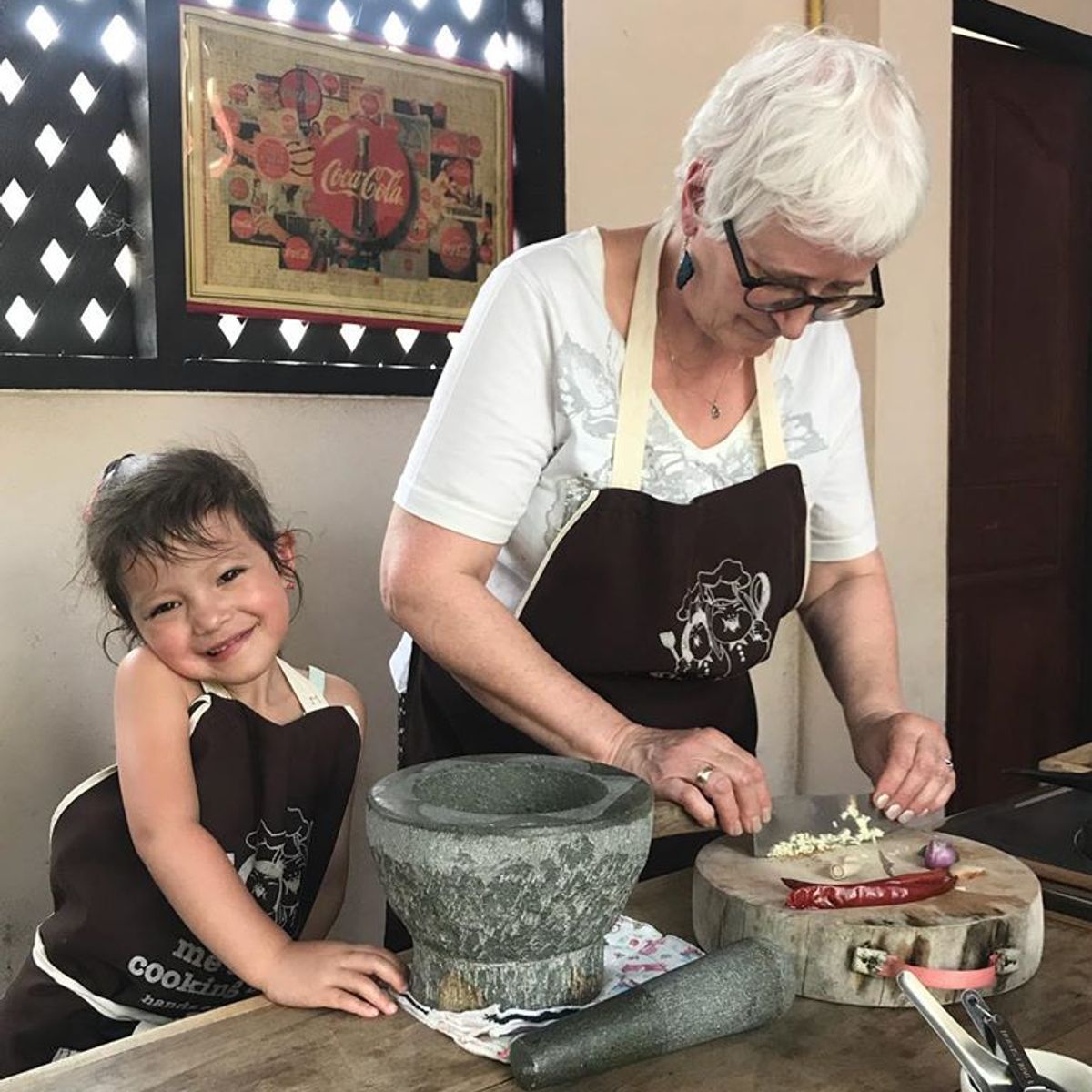 Thai Food Culture and Cooking Techniques with Me & Mom Using Fresh Ingredients from Our Garden