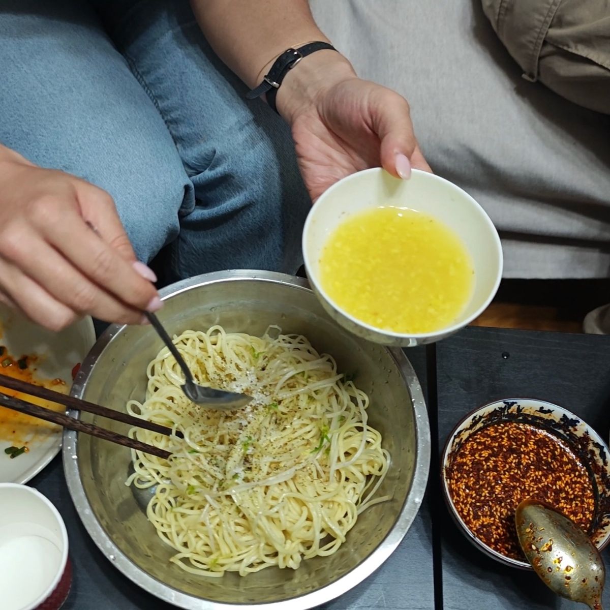 Learn Cold Noodle And Wolf-Tooth Potato At Local House