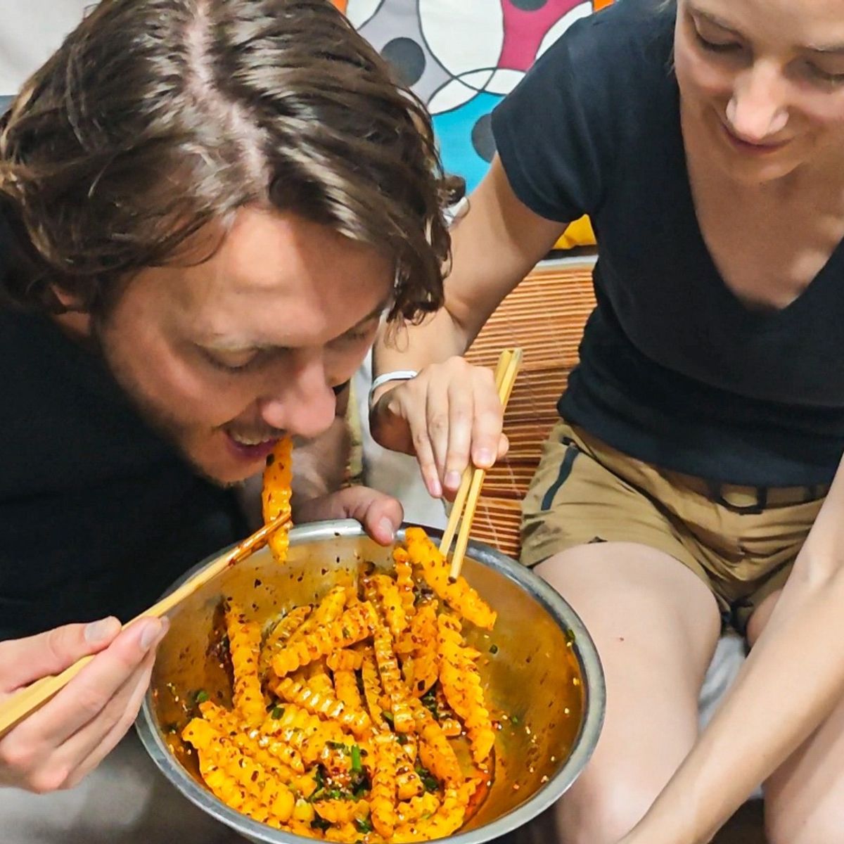 Learn Cold Noodle And Wolf-Tooth Potato At Local House