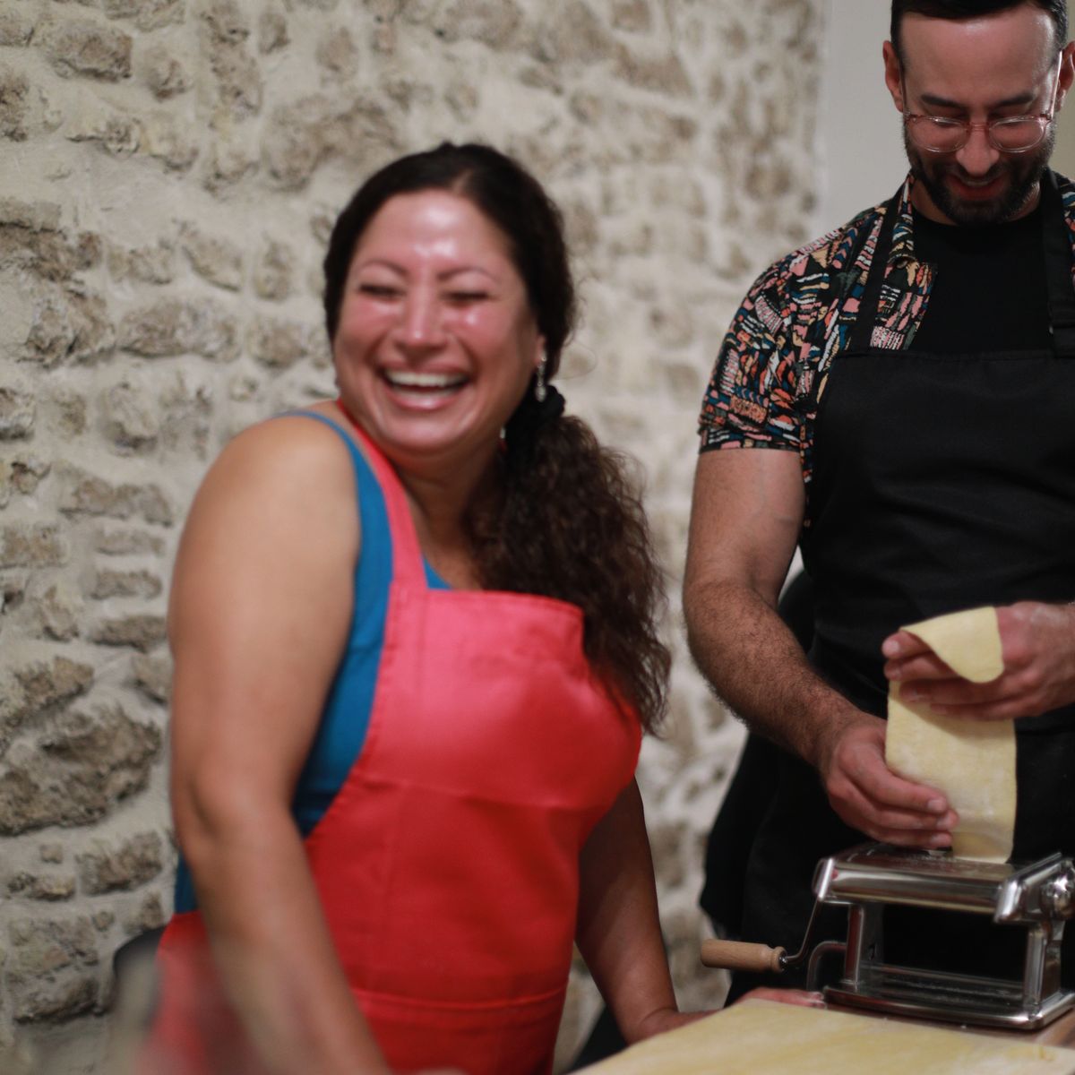 Learn pasta, ravioli and gelato with a chef in Rome city center!