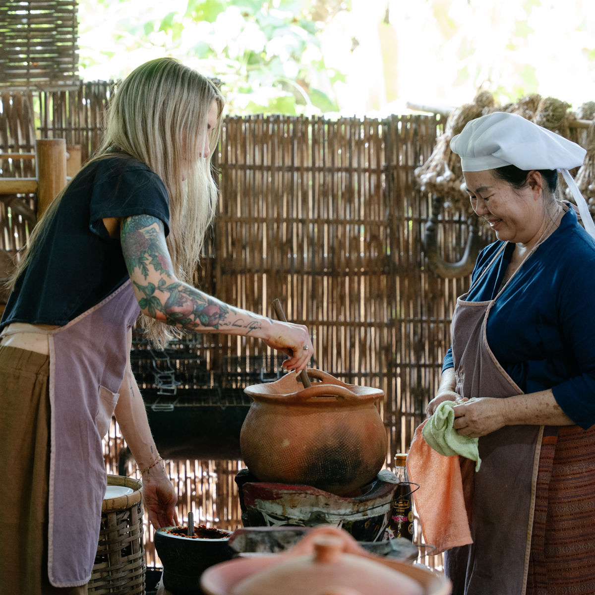 Learn Traditional Lanna Cooking Methods with Market Visit & Local Stories