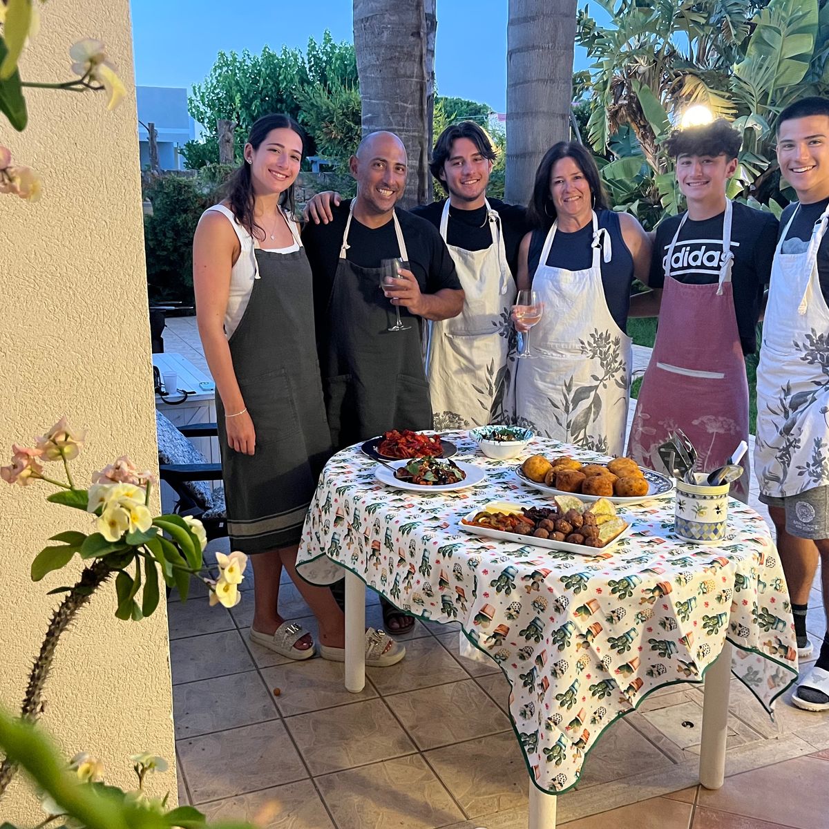 Sicilian Cuisine Culinary Class in the Garden