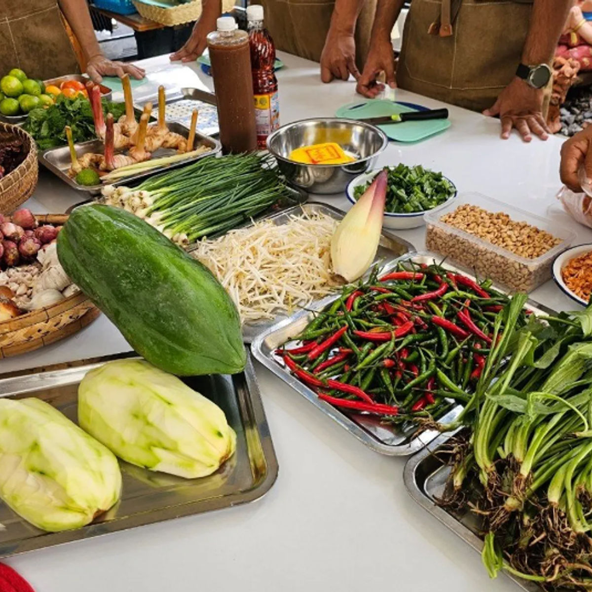 Cooking Experience with Market Tour and Experience Thai Herbal Tea Tasting