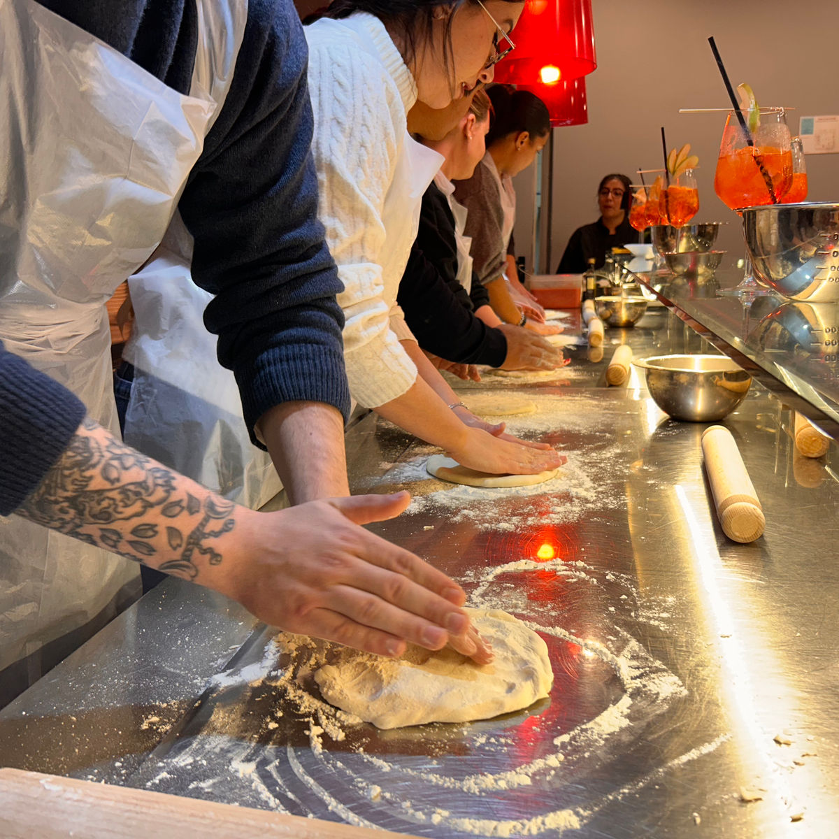 Make Authentic Pizza in Rome and Spritz-Making
