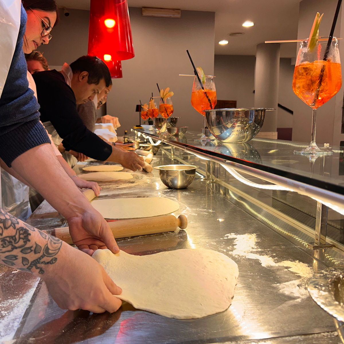 Make Authentic Pizza in Rome and Spritz-Making