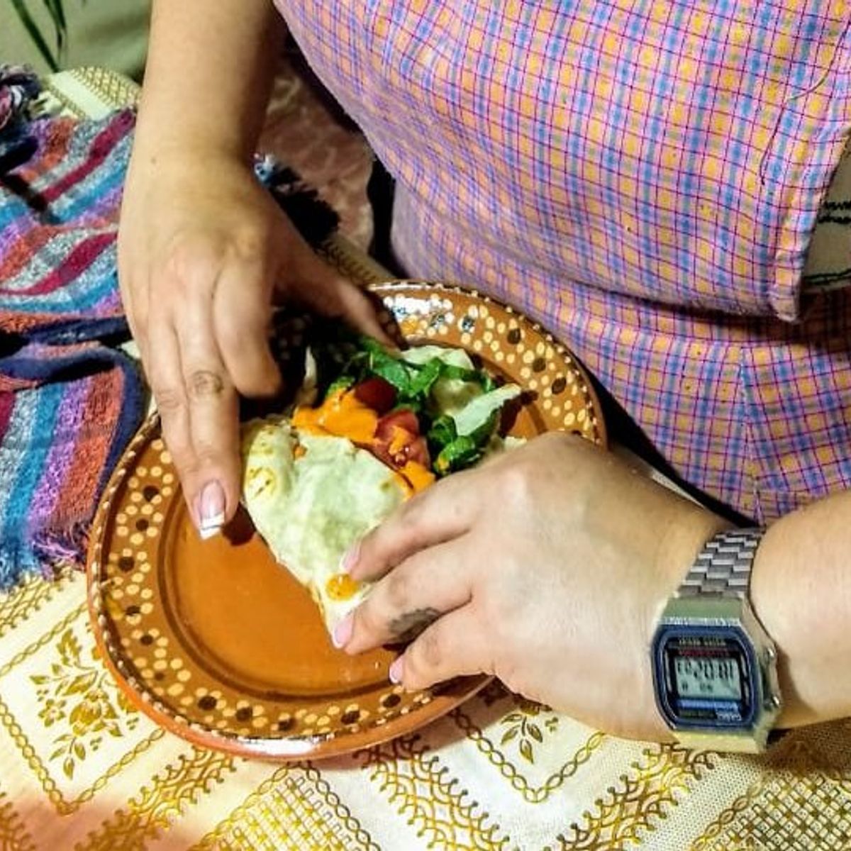 Make Burritos from Scratch in an Authentic Mexican Home + Market Tour Included
