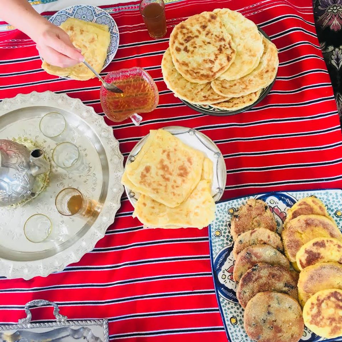 Marrakech: Moroccan Traditional Crepes Msemen Bread Class