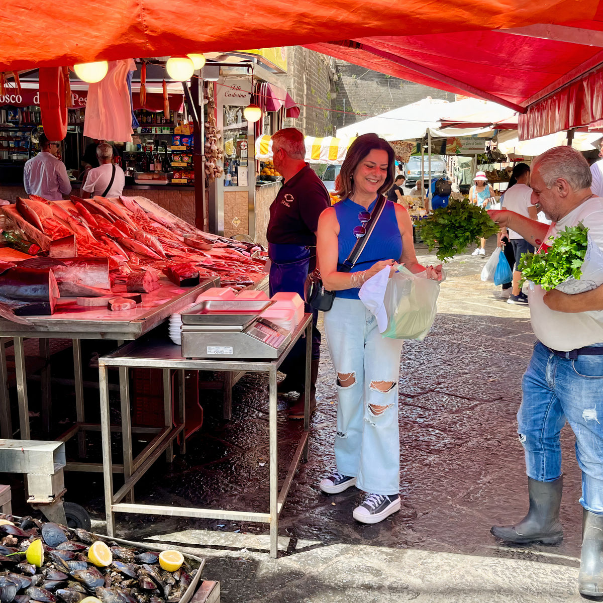 Join a Local for a Market Tour & Home Cooking Class in Catania