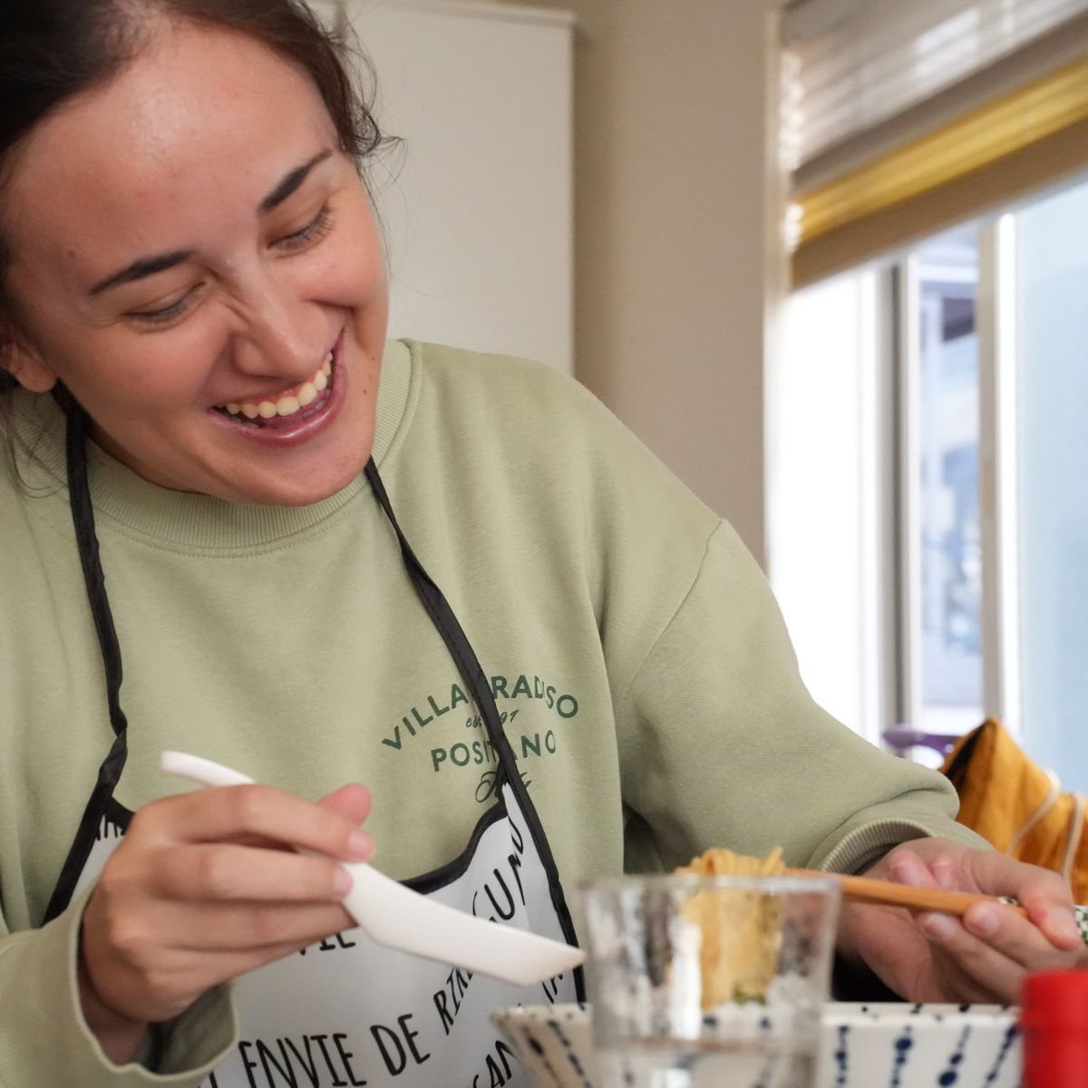 Expérience culinaire Ramen &amp; Gyoza à domicile avec un chef + Matcha (Option végétarienne disponible)