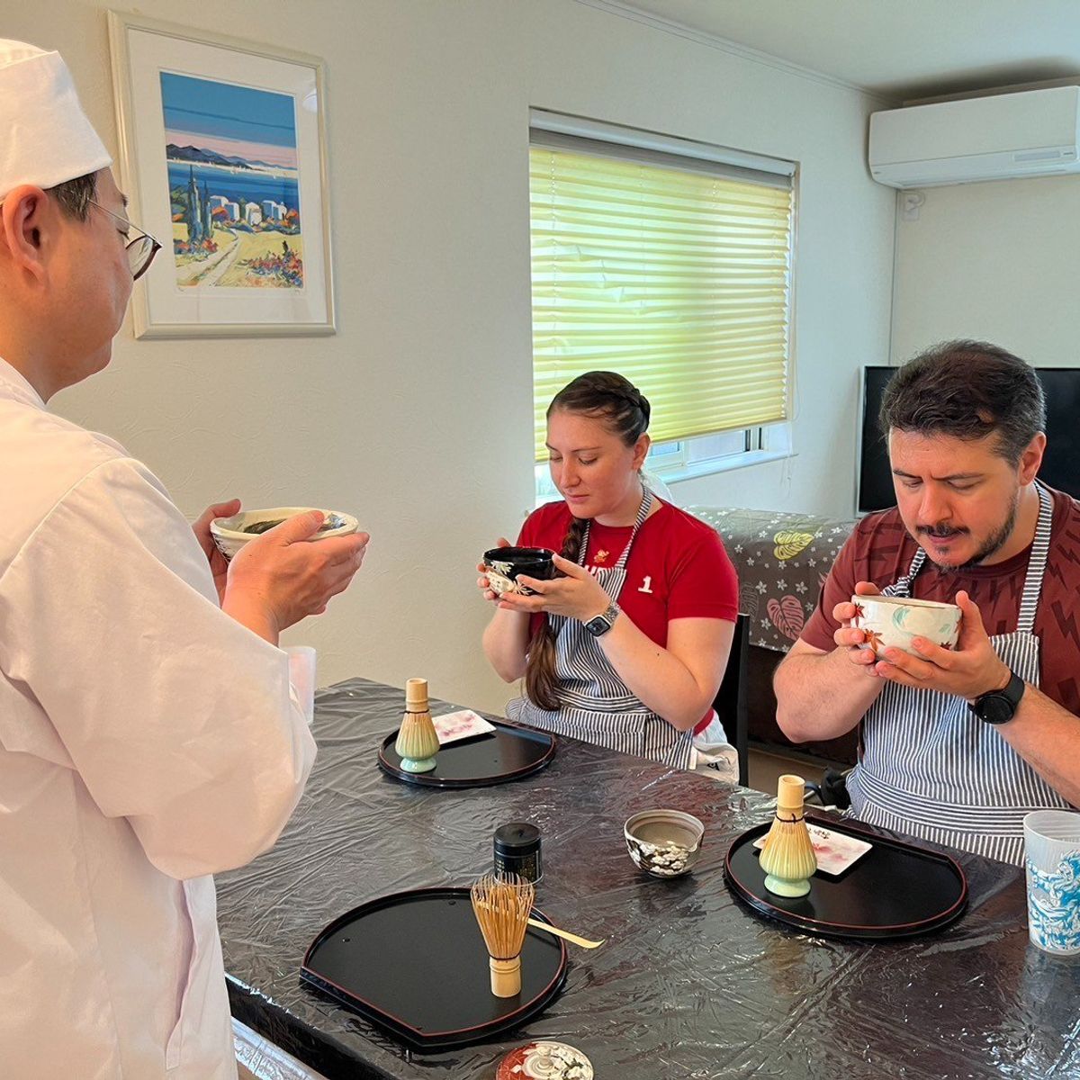 Expérience culinaire Ramen &amp; Gyoza à domicile avec un chef + Matcha (Option végétarienne disponible)