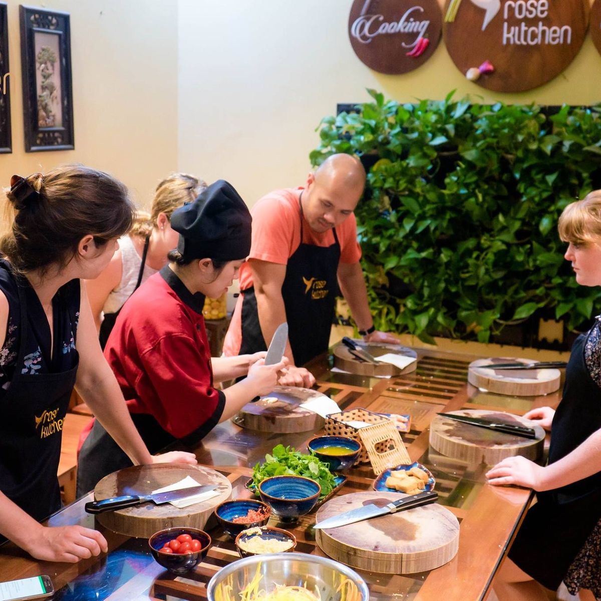 Veganer Kochkurs in Villa + Pagodenbesuch
