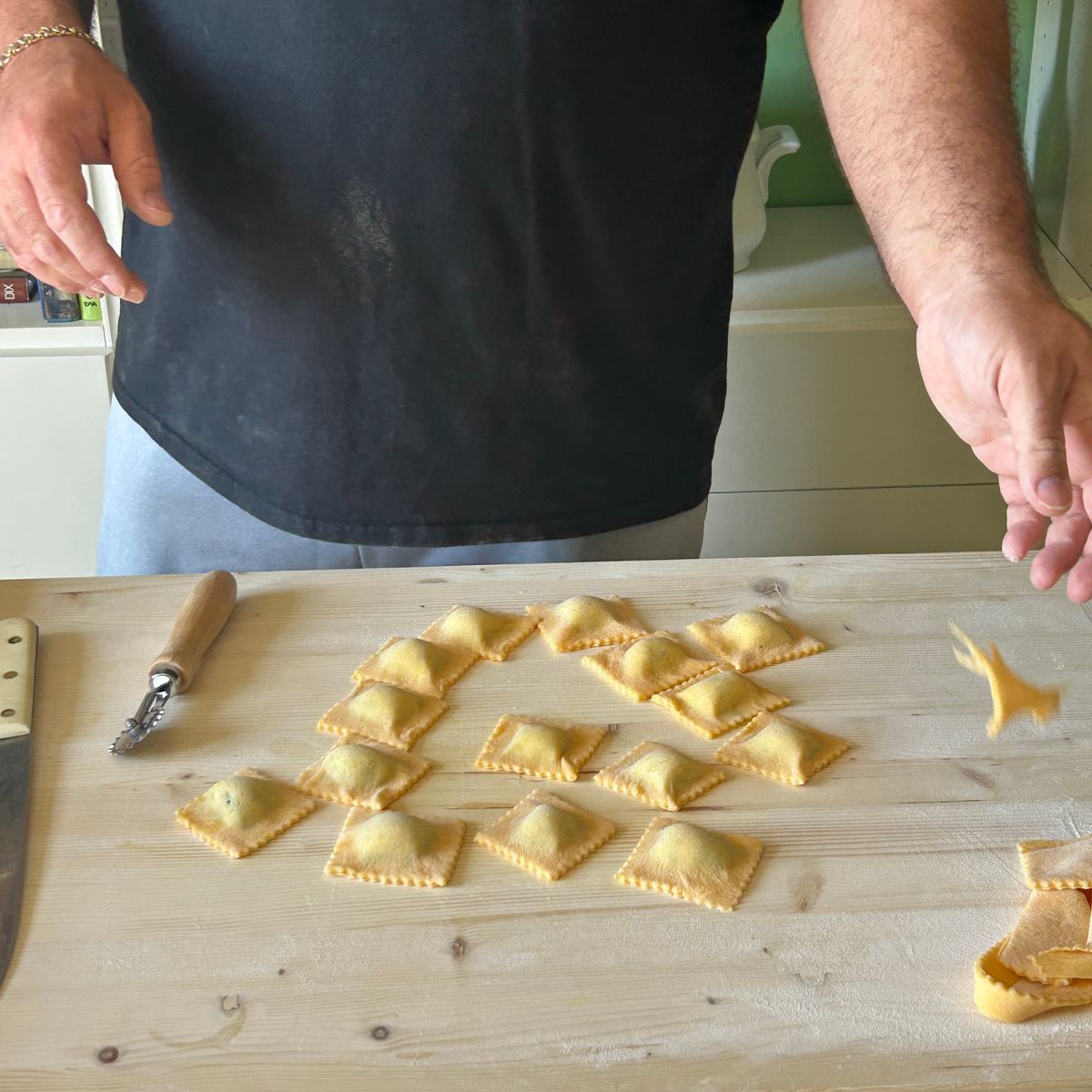 Vegetarian Ravioli, Pappardelle, Stricchetti & Tiramisù Making Class