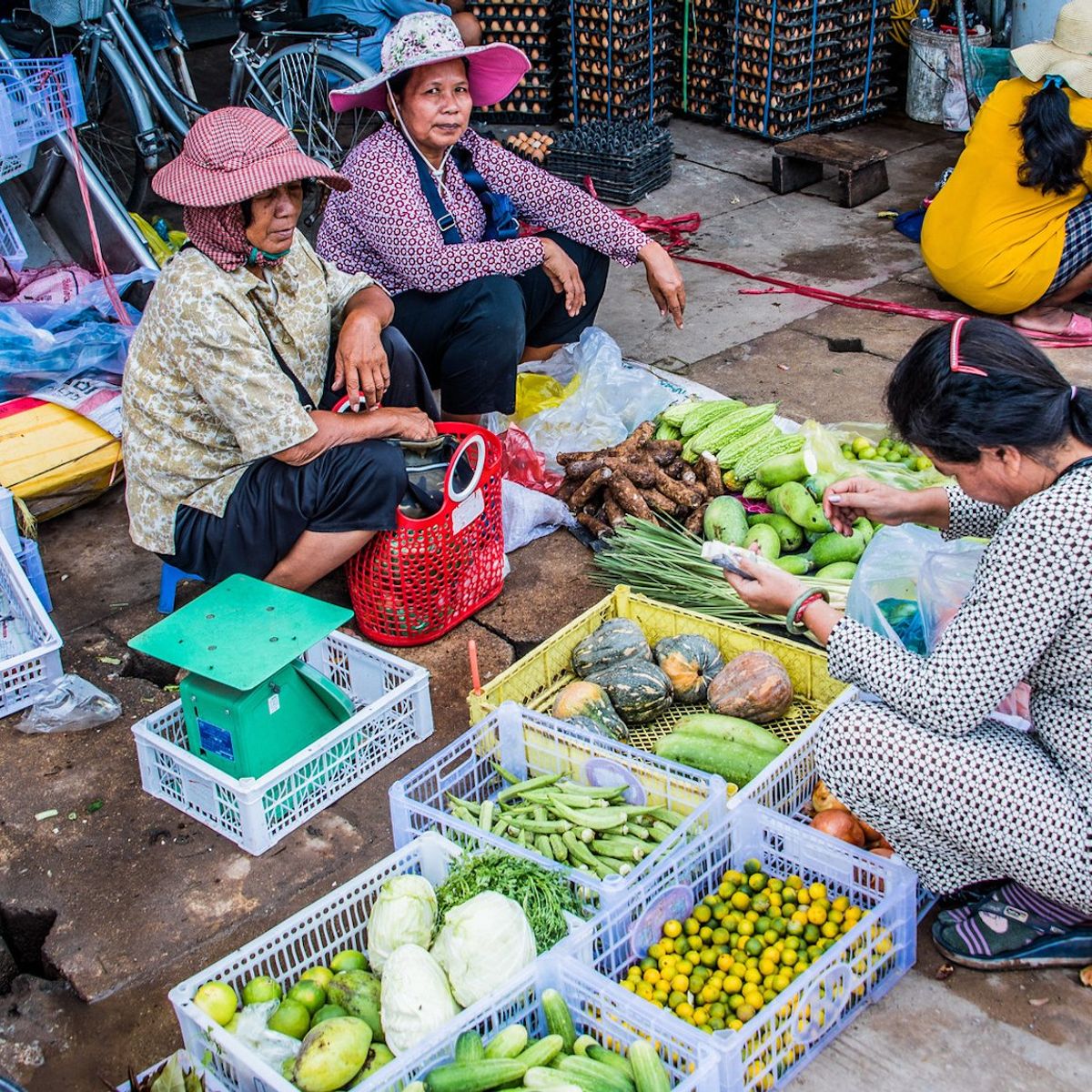 A Morning Market Tour with Culinary Experience in a Local Village