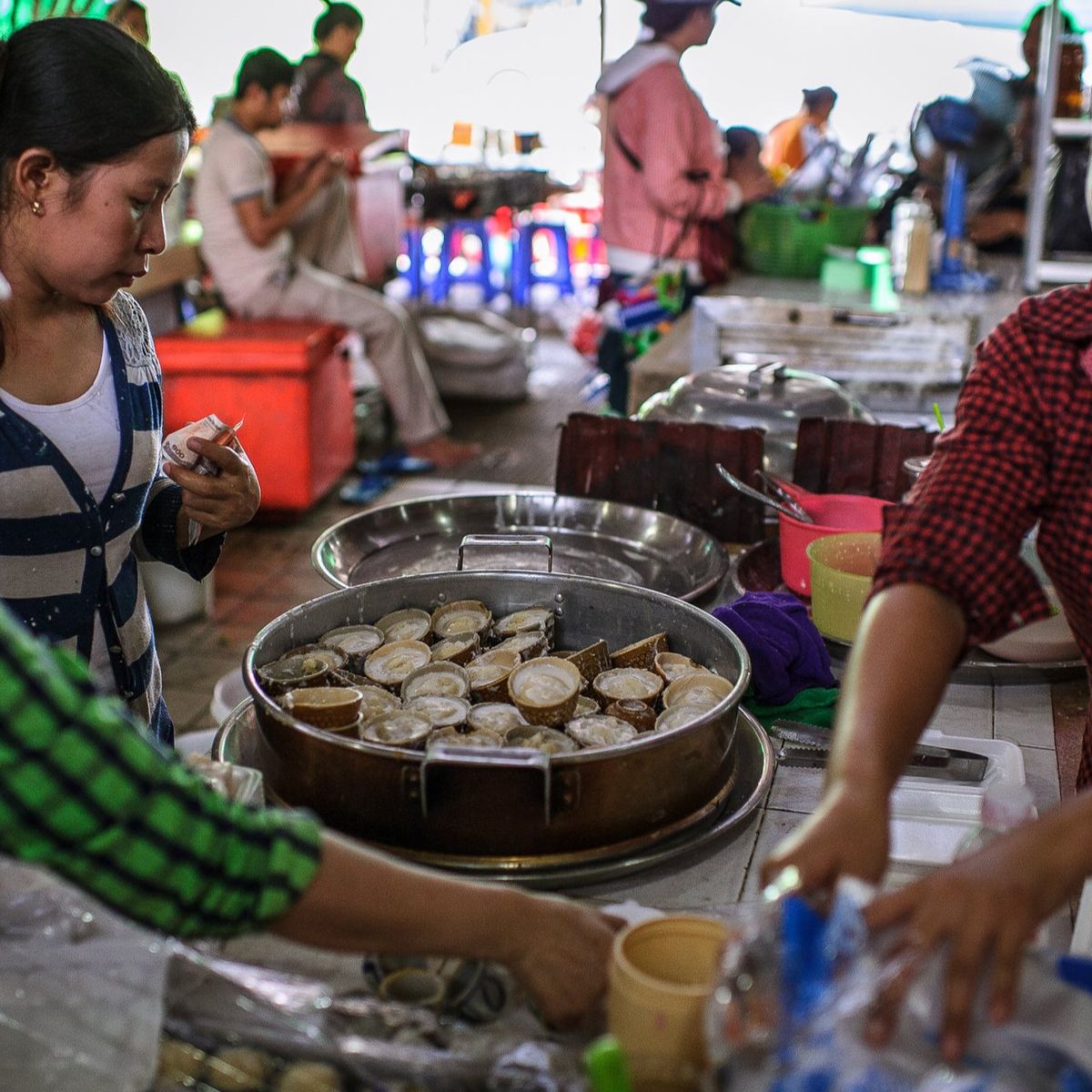 A Morning Market Tour with Culinary Experience in a Local Village