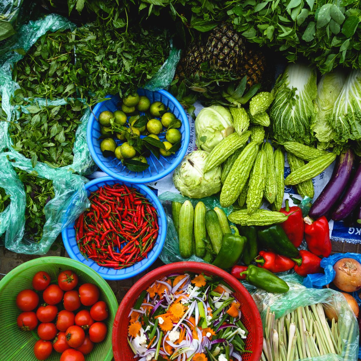 A Morning Market Tour with Culinary Experience in a Local Village