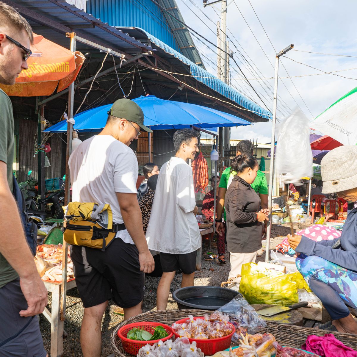 A Morning Market Tour with Culinary Experience in a Local Village