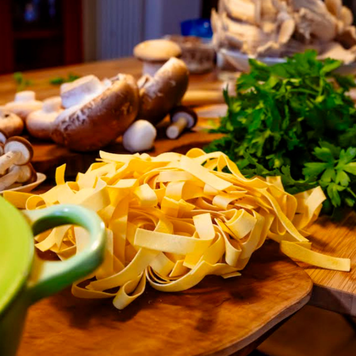 Hands-On Mushroom Cooking at a Monferrato Farmhouse with Alpine Views