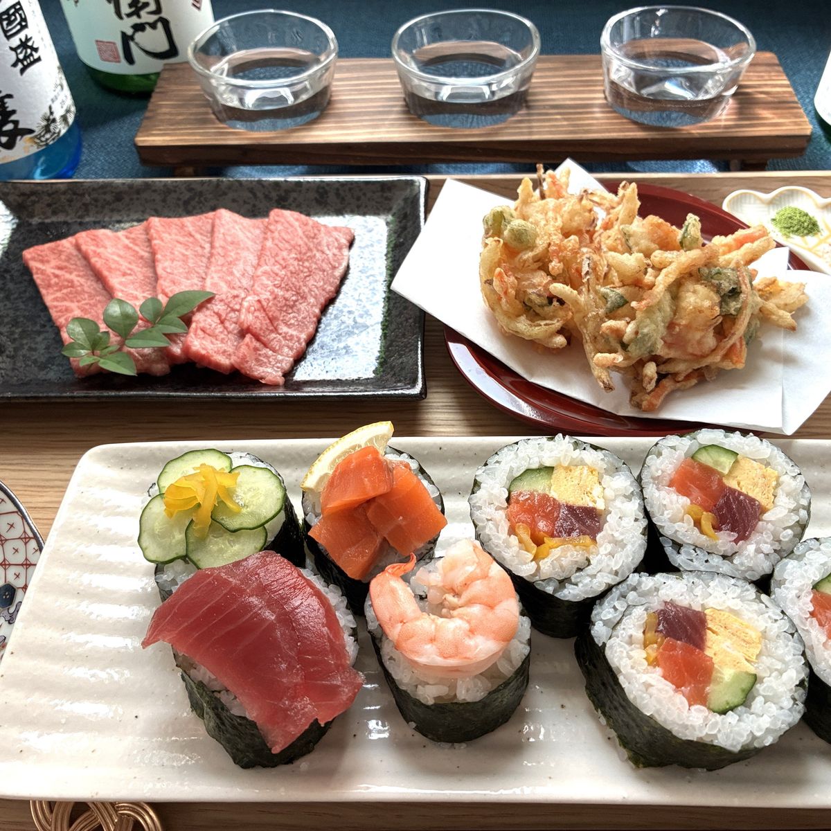Nagoya: Cook Wagyu Beef, Tempura & Sushi Rolls with Sake Pairing