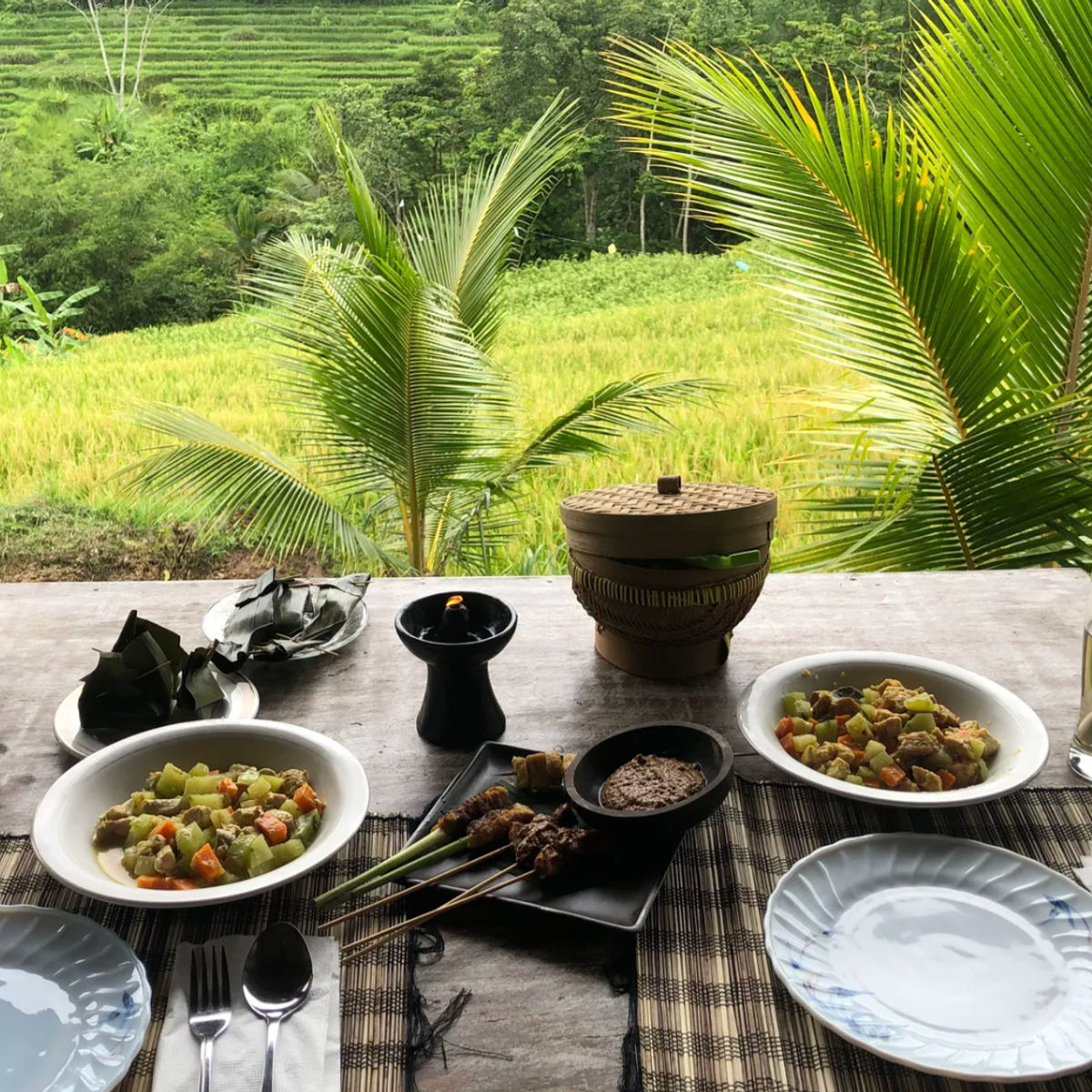 Organic Authentic Balinese Cooking Class with Trekking in the Jatiluwih Rice Terraces