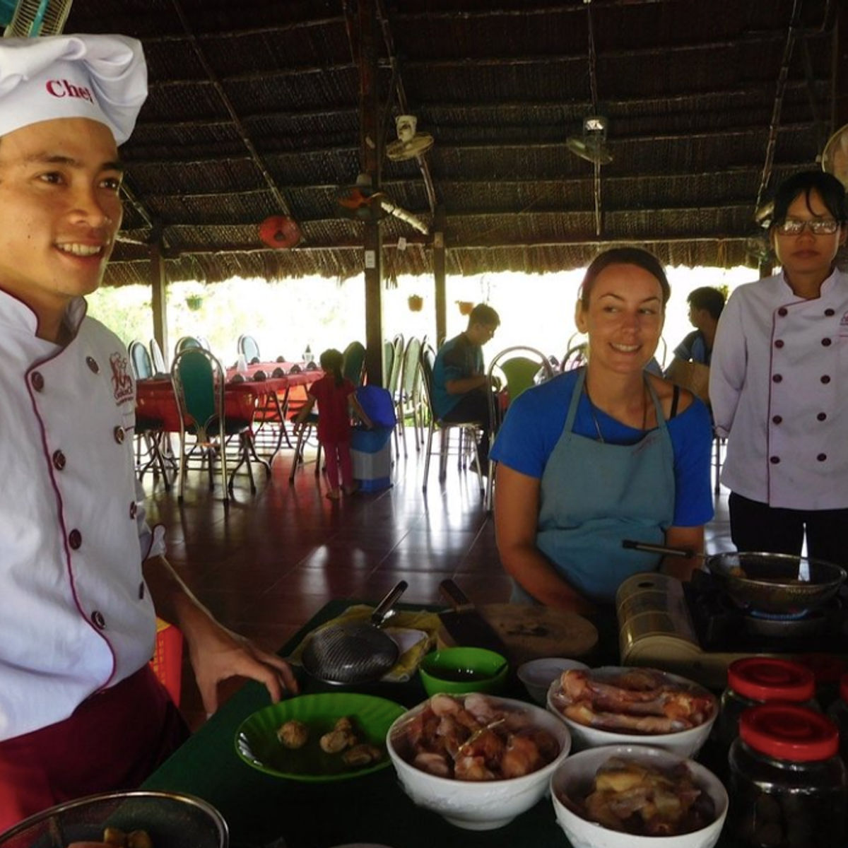 Bio Kochkurs - von der Farm zum Tisch - in vietnamesischem Dorf