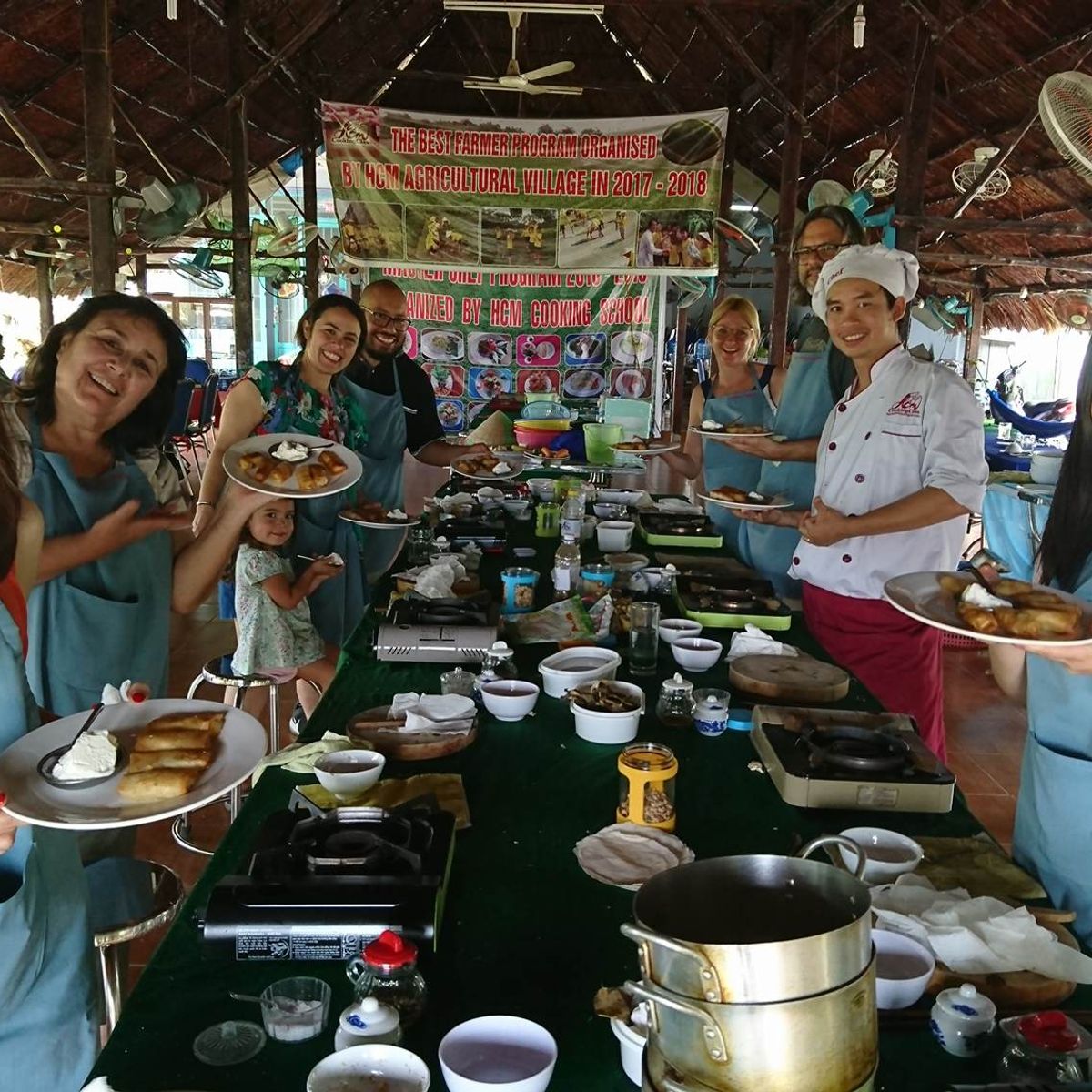 Bio Kochkurs - von der Farm zum Tisch - in vietnamesischem Dorf