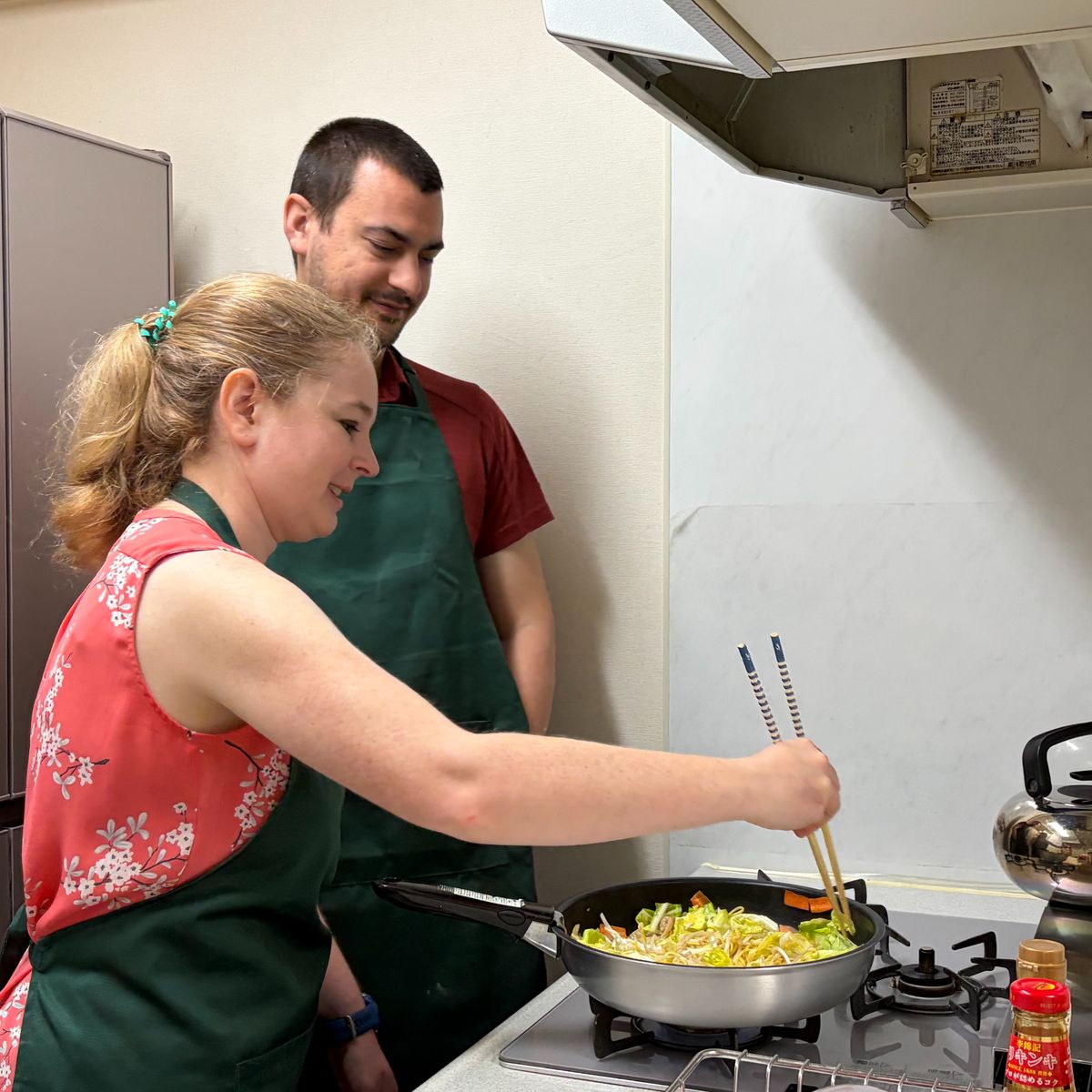 Osaka Soul Food Cooking Class: Takoyaki, Yakisoba, and Fruit Daifuku