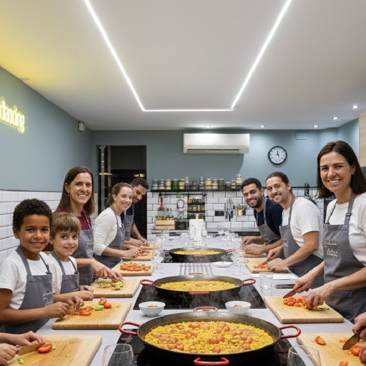 Barcelona Seafood Paella, Tapas, and Unlimited Sangria Cooking Class