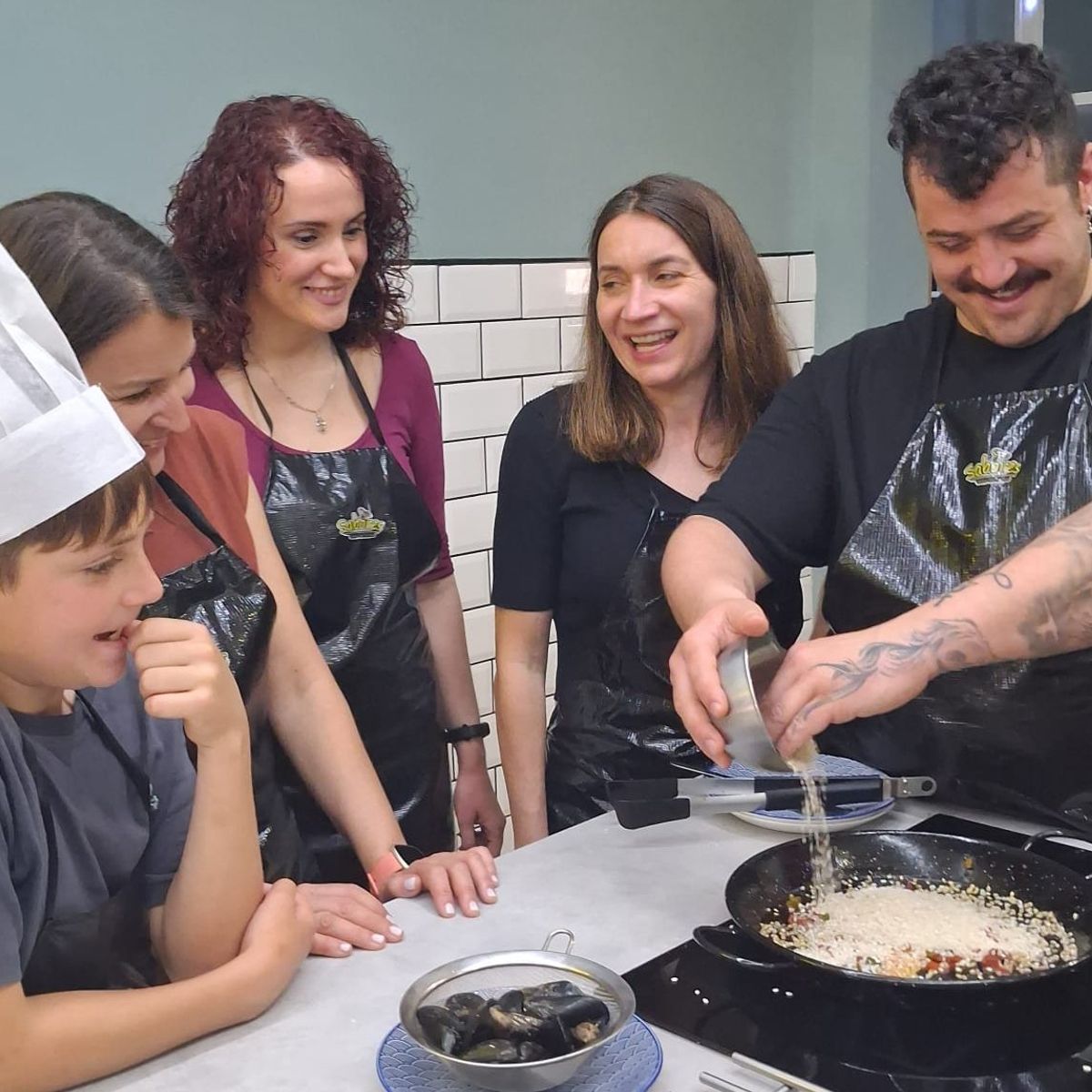 Barcelona Seafood Paella, Tapas, and Unlimited Sangria Cooking Class