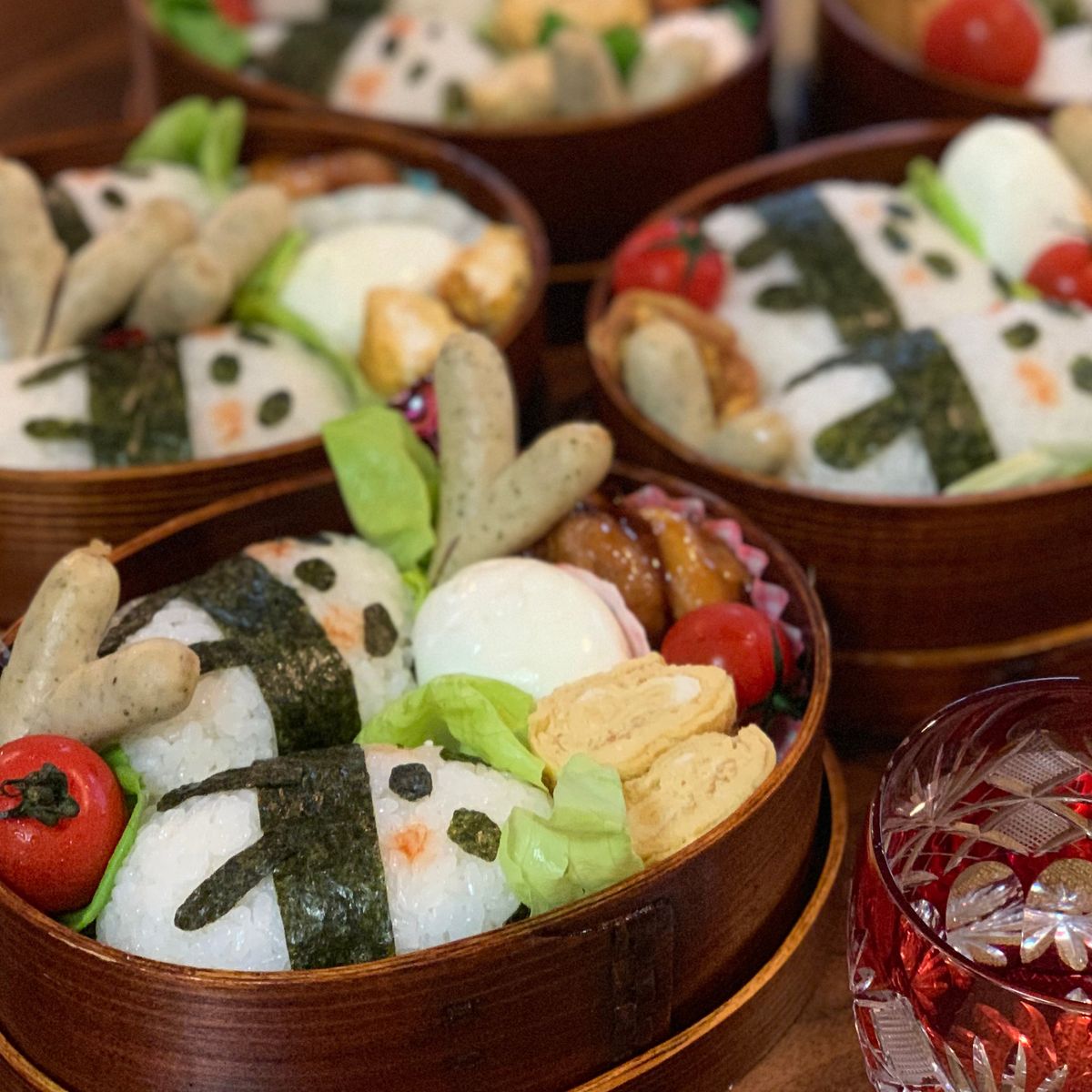 Prepare Panda Bento Box at a Private Home Kitchen