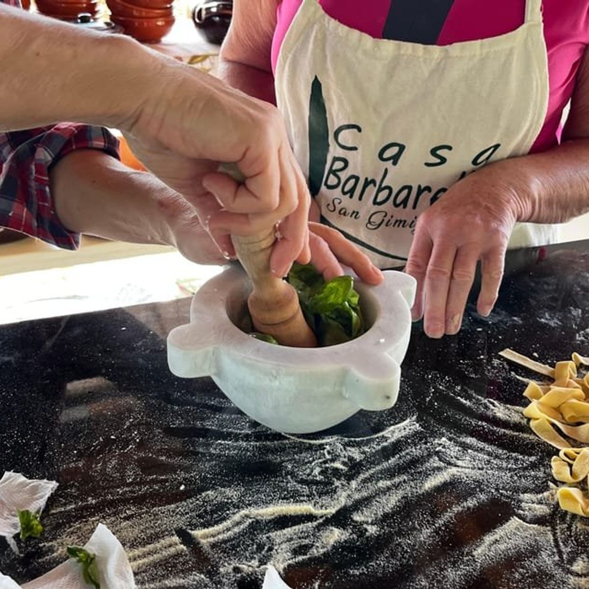 Pasta Culinary Class with Dinner & Wine Experience in San Gimignano