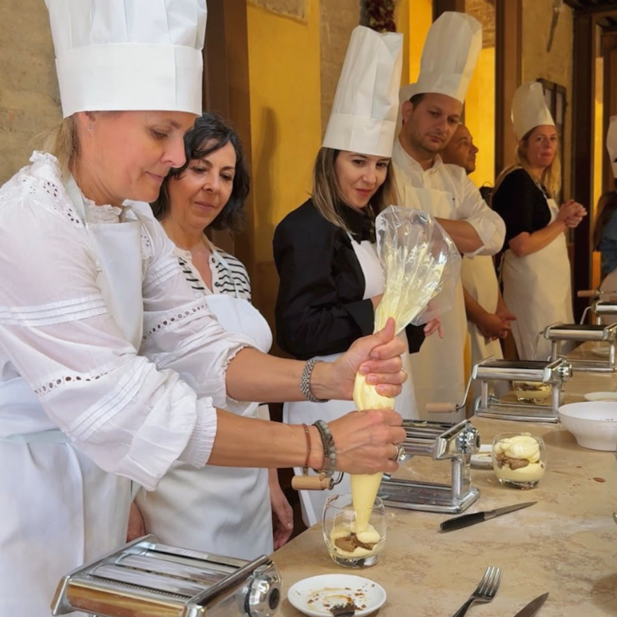 Pasta & Tiramisu Cooking Class with Wine in Siena