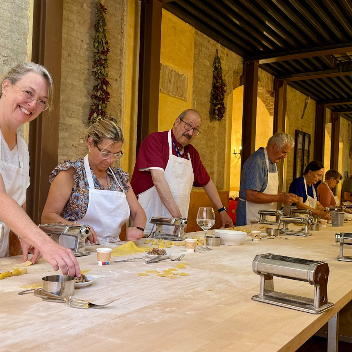 Pasta & Tiramisu Cooking Class with Wine in Siena