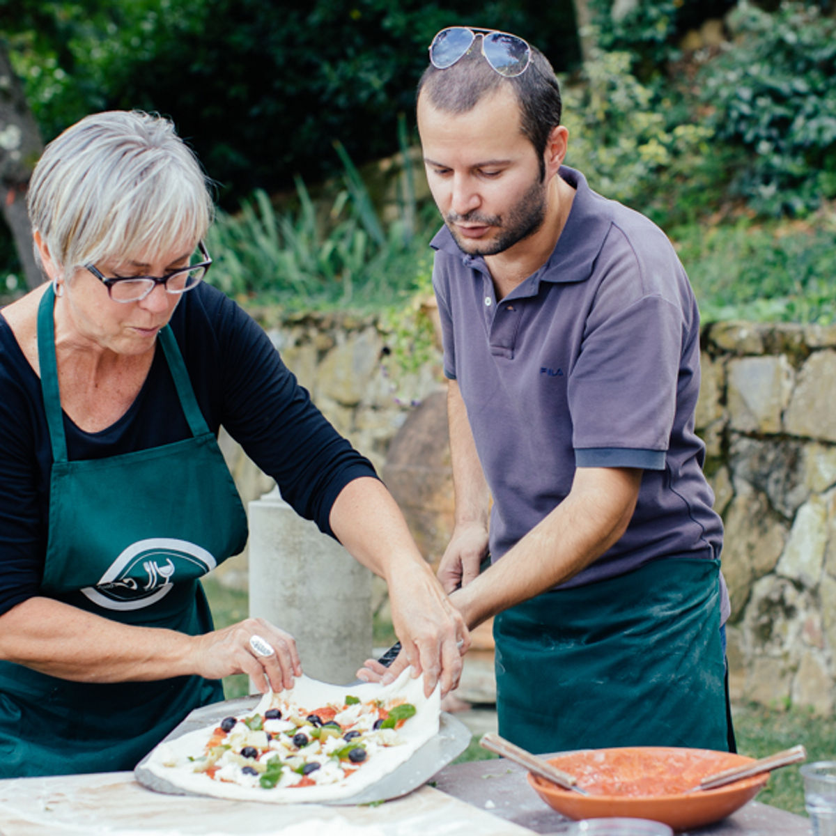 Cours de fabrication de pizzas et de glaces italiennes dans un domaine privé toscan