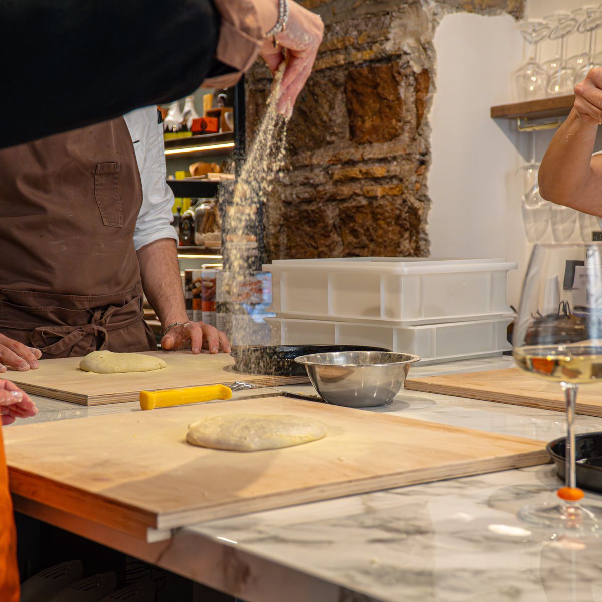 Italian Pizza, Supplì and Gelato Class with Wine by the Colosseum Rome