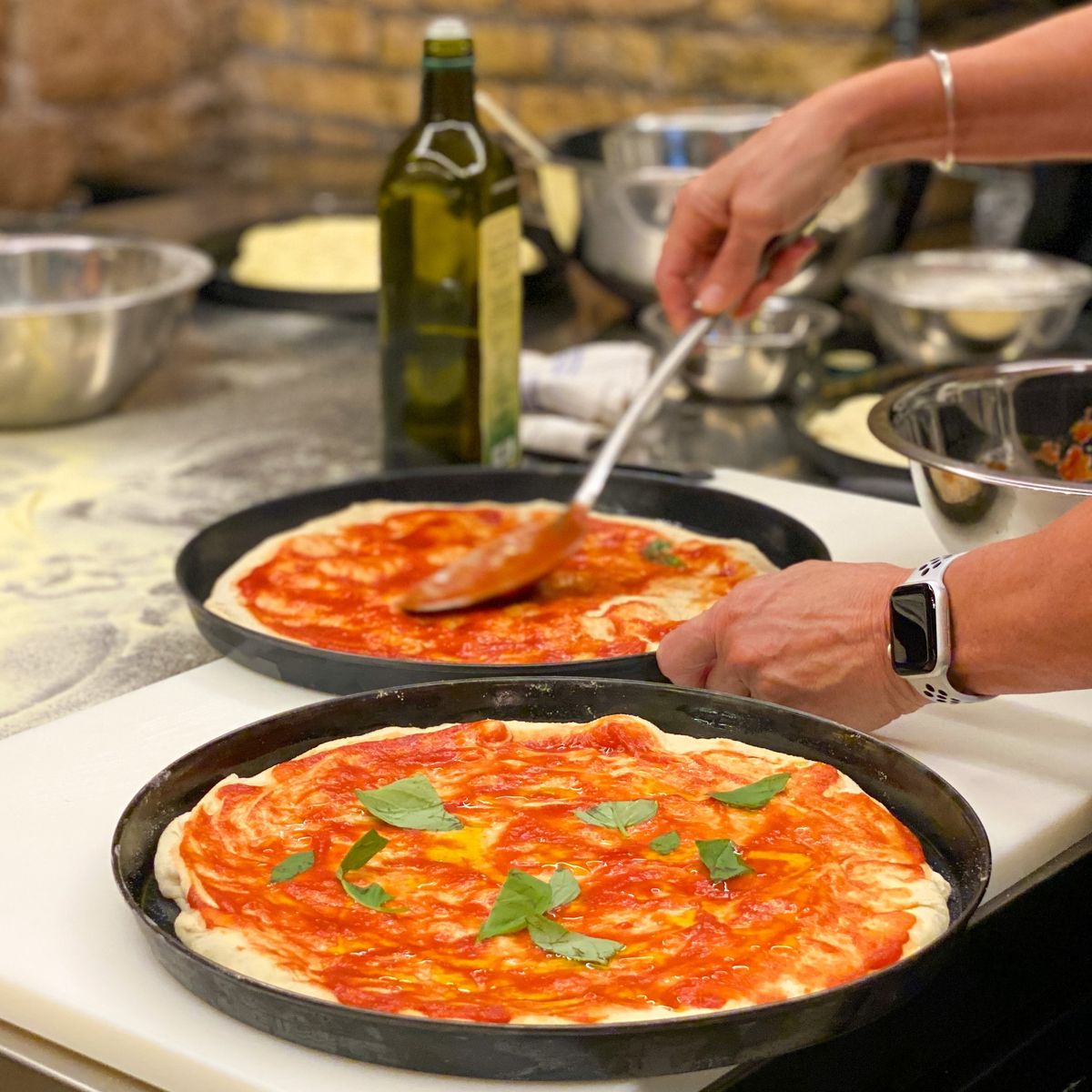 Italian Pizza, Supplì and Gelato Class with Wine by the Colosseum Rome