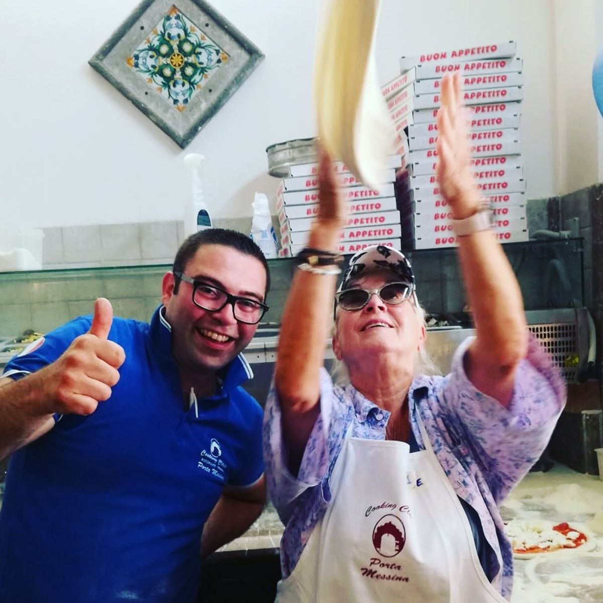 Pizza Making in Taormina