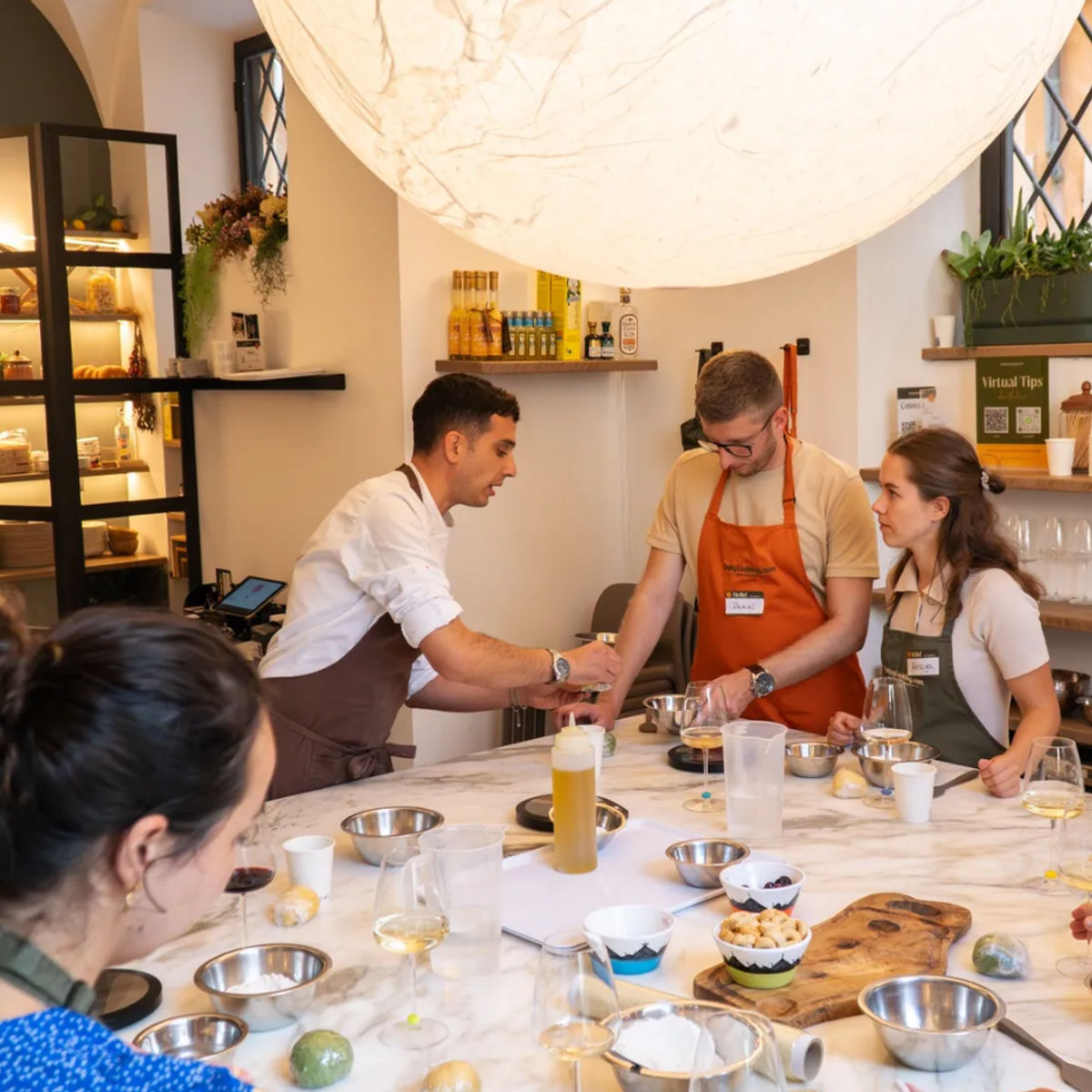 Private Italian Cooking Masterclass: Pizza, Pasta & Gelato with Unlimited Wine near the Colosseum (Up to 10 Guests)