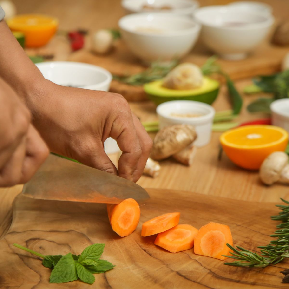 Private Cooking Class with Garden and Market Tour in a Tranquil Resort