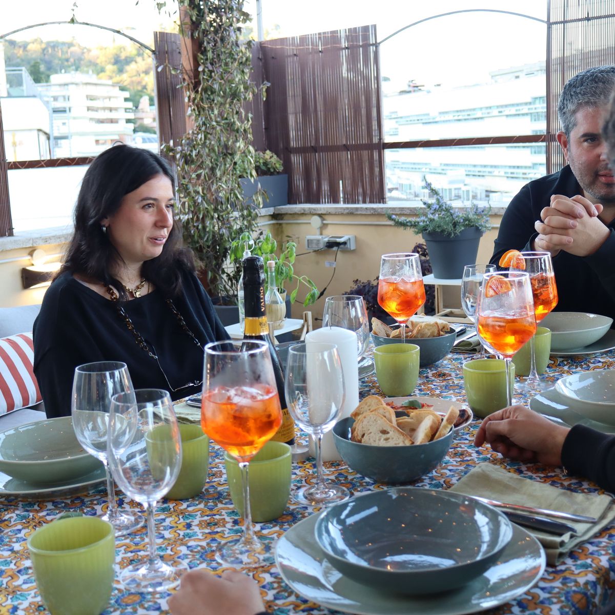 Private Rooftop Italian Dinner near the Vatican Museums